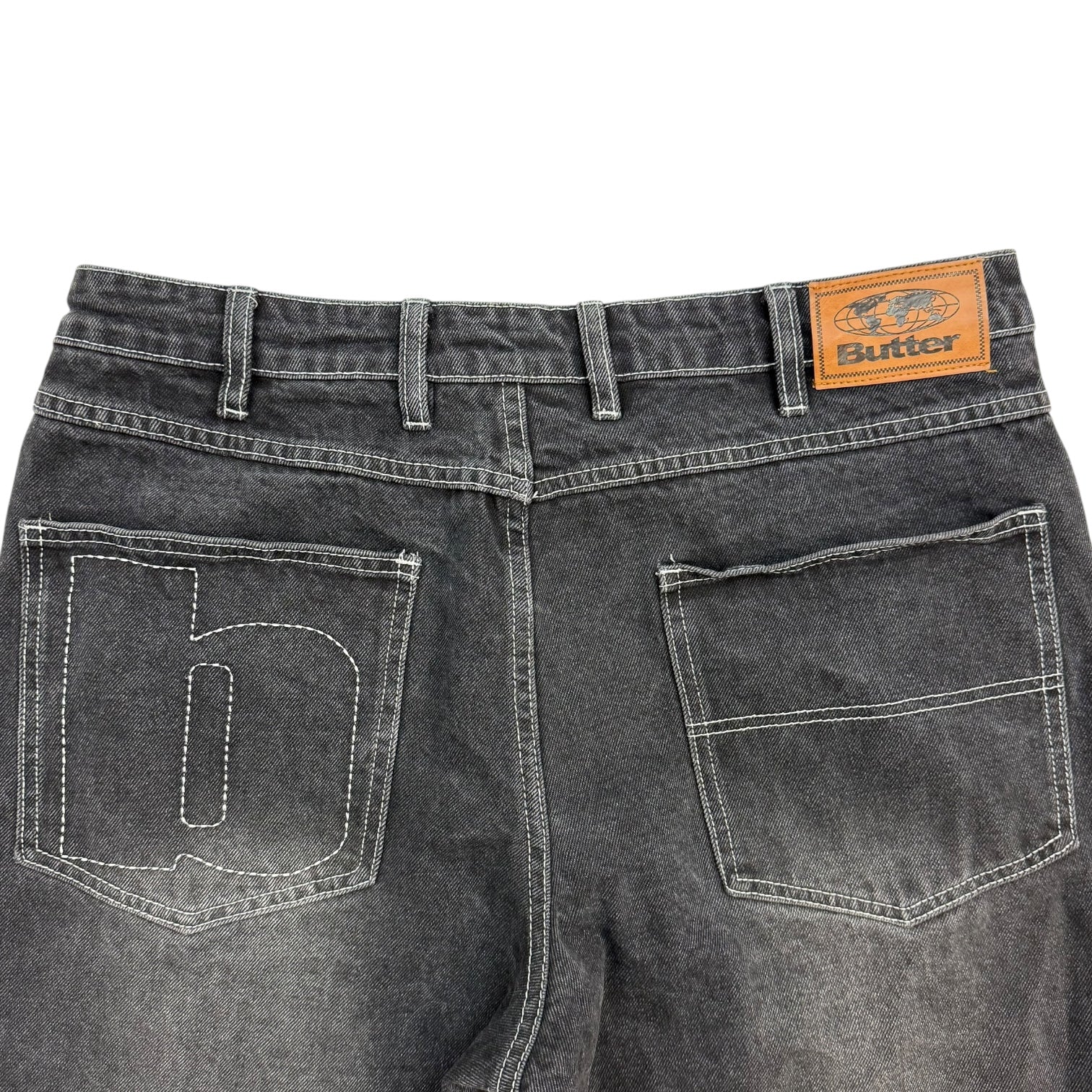 Butter Relaxed Fit Denim Pants Washed Black