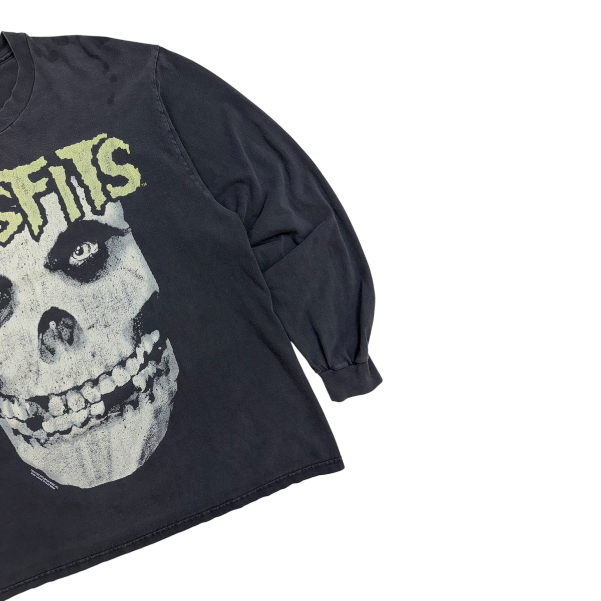 Vintage 1997 Misfits Long-Sleeve Shirt Washed Black