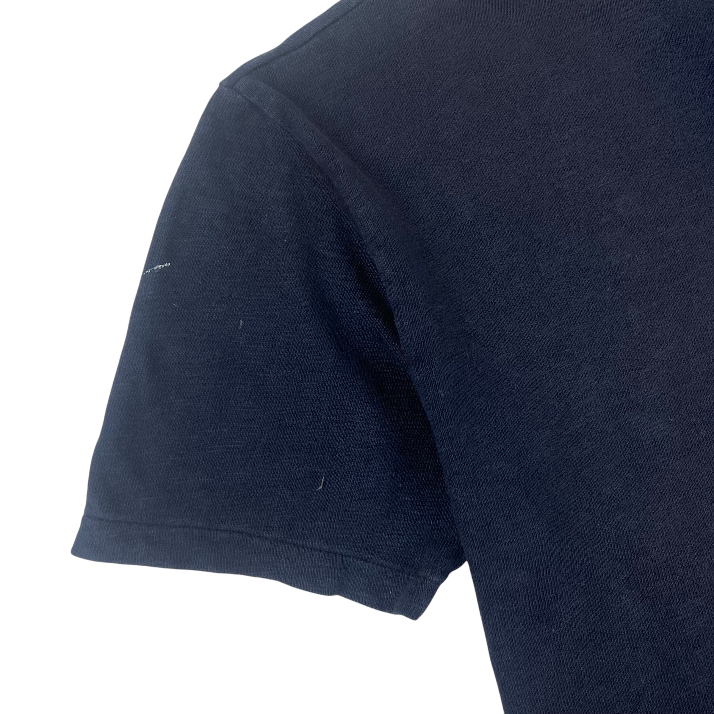 Our Legacy Blank Cotton T-Shirt Navy