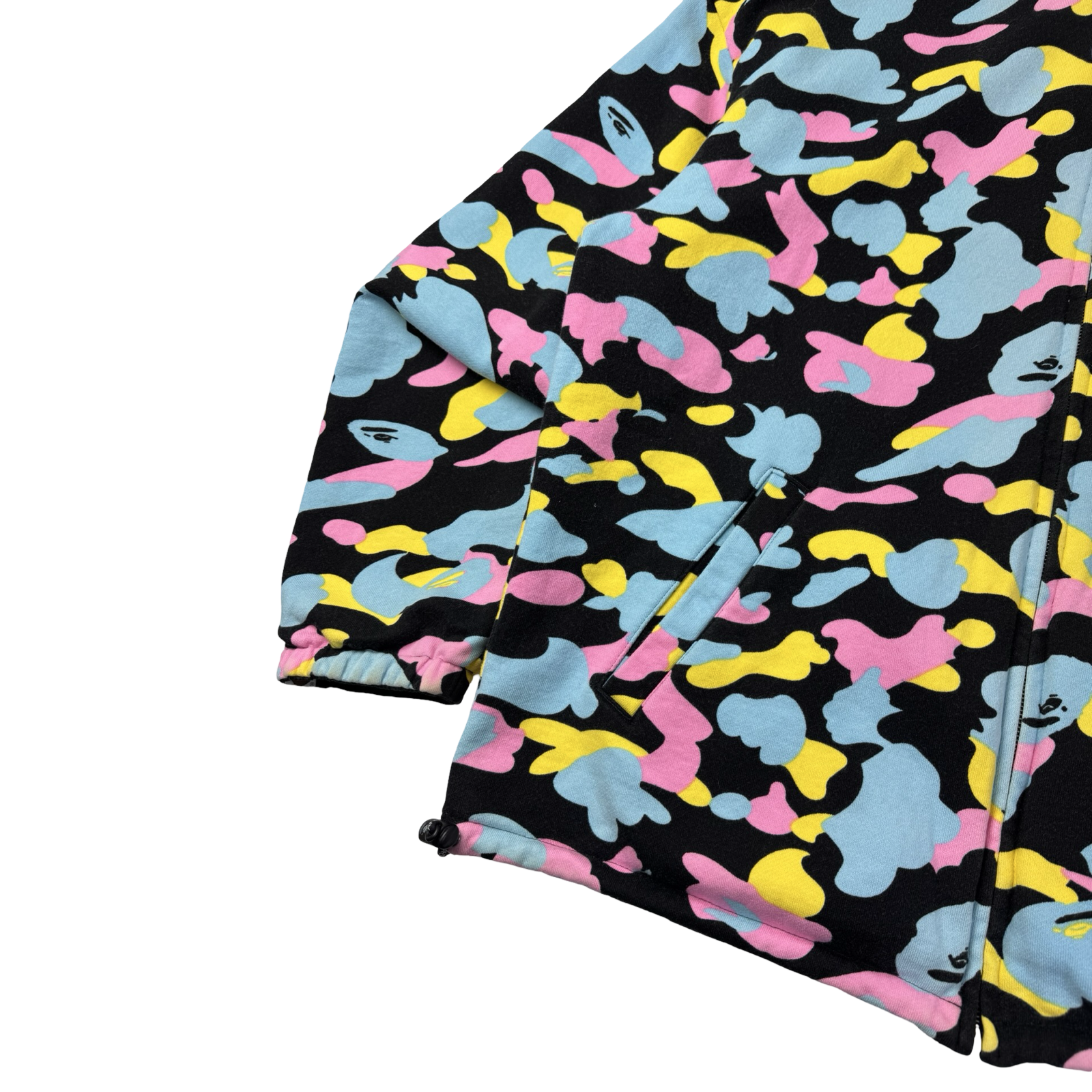 BAPE Reversible Zip Jacket Cotton Candy Black