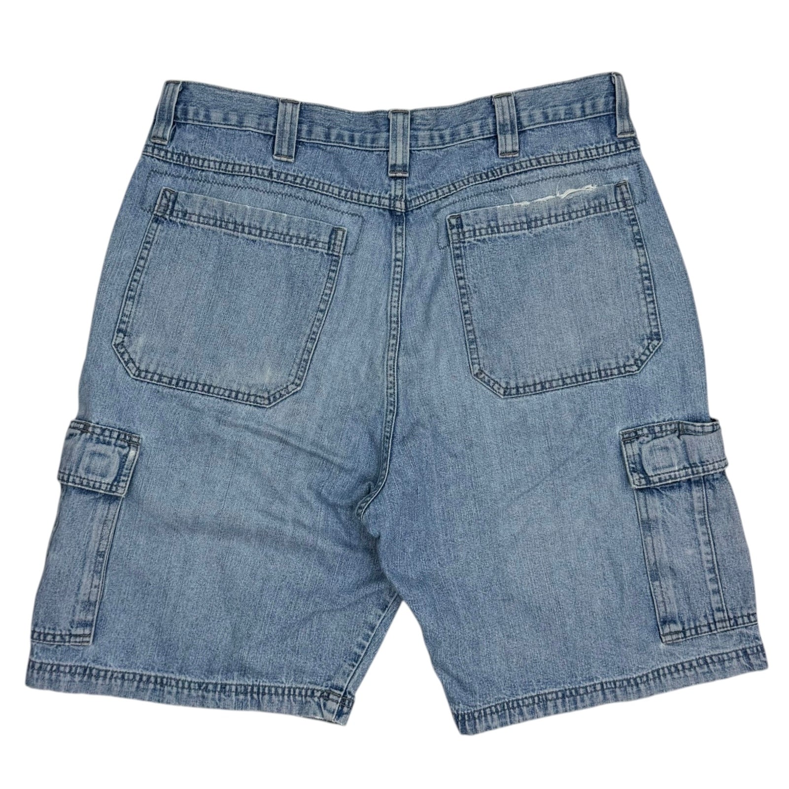 Vintage Wrangler Denim Cargo Shorts Blue