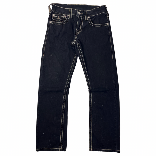 Vintage Y2K True Religion Contrast Stitch Jean Pant Black