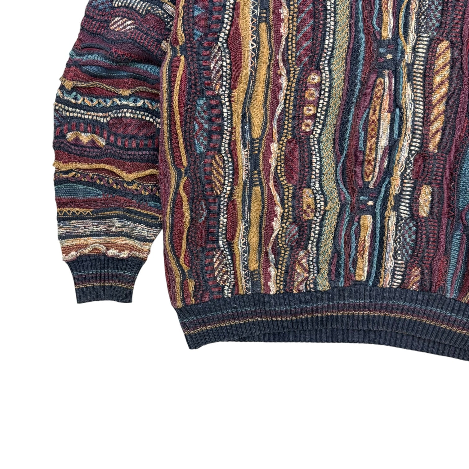 Vintage RoundTree & Yorke Cable Knit Sweater Multicolour