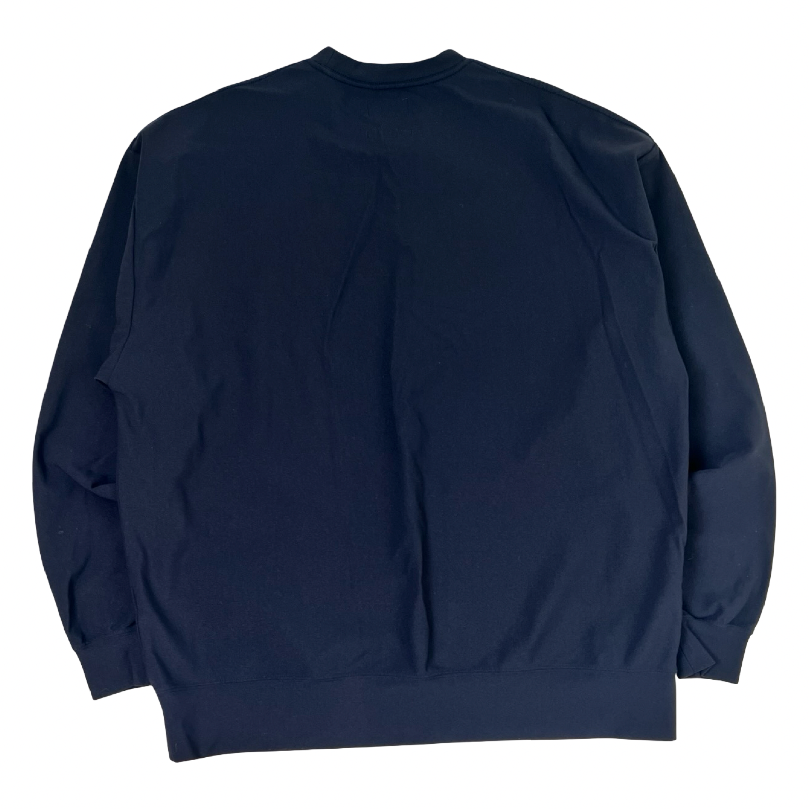 Beams Boxy Cut Dropped Shoulders Crewneck Sweatshirt Navy
