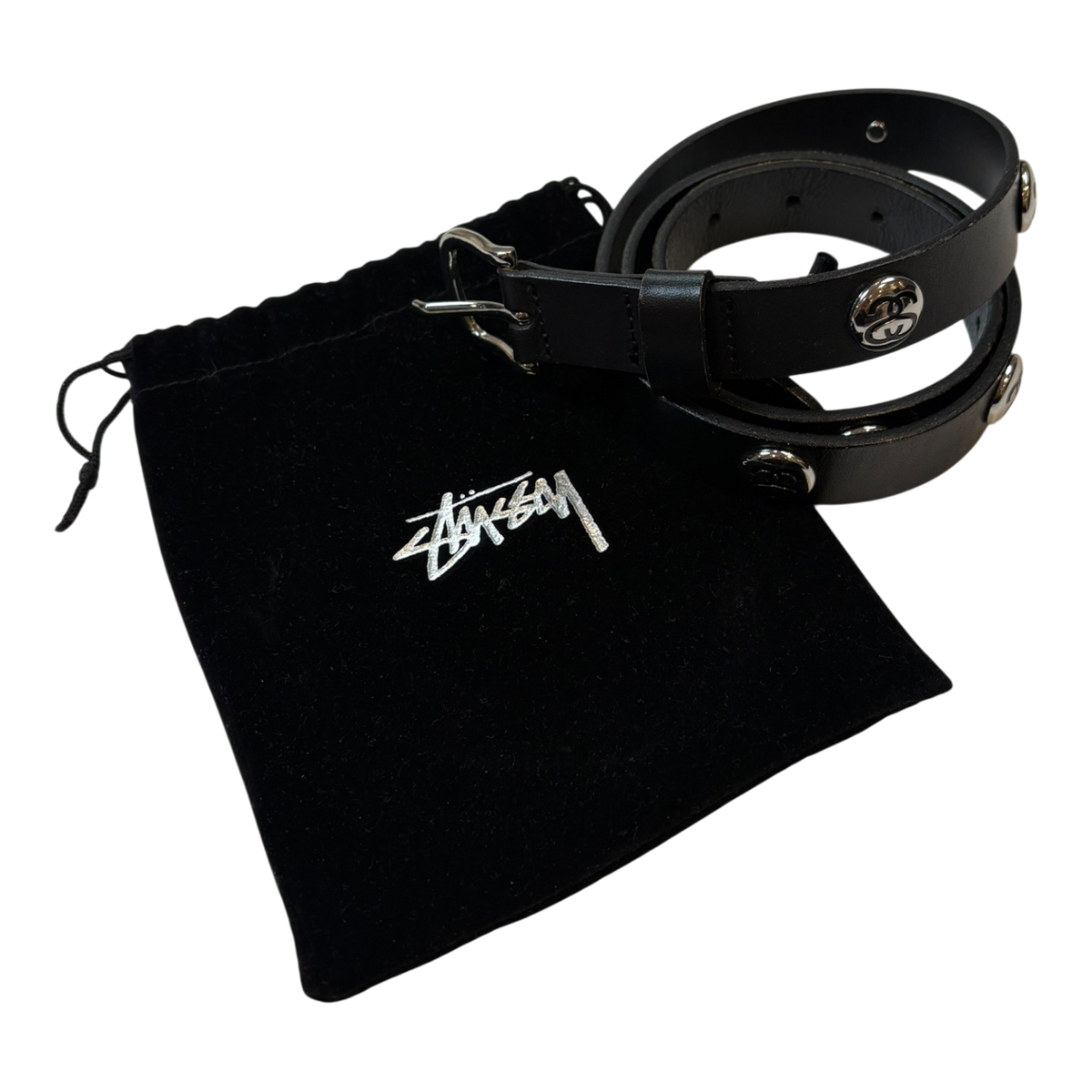 Stussy SS Link Studded Belt Black