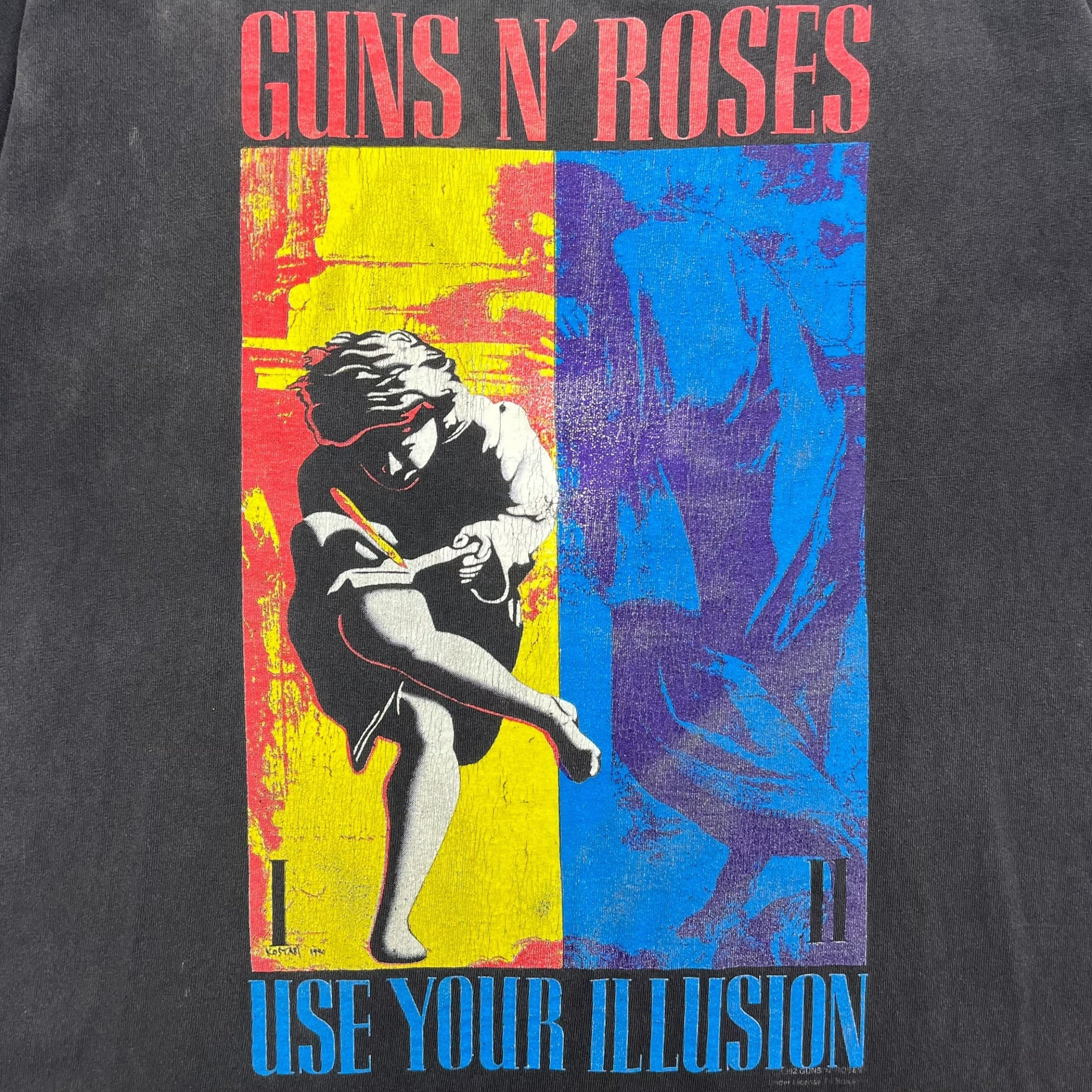 1992 Guns N, Roses Use Your Illusion Tee Black