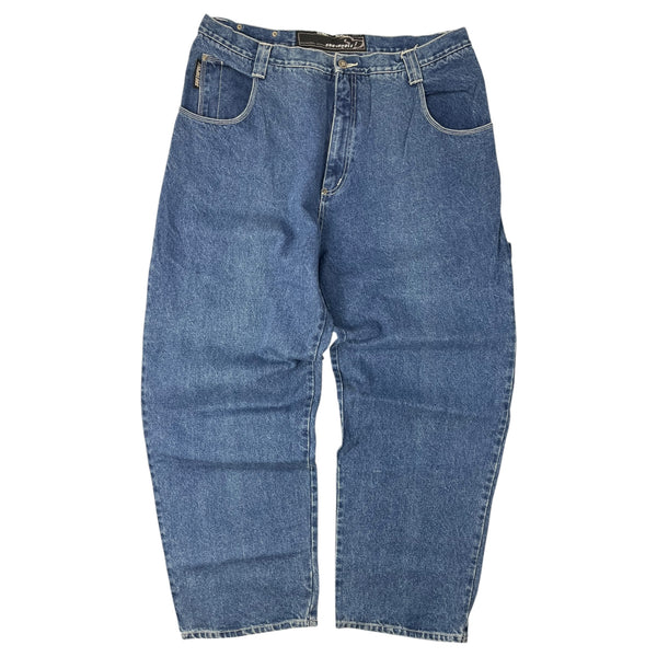 Vintage Southpole Jeans Carpenter Baggy Embroidered Denim Bottoms