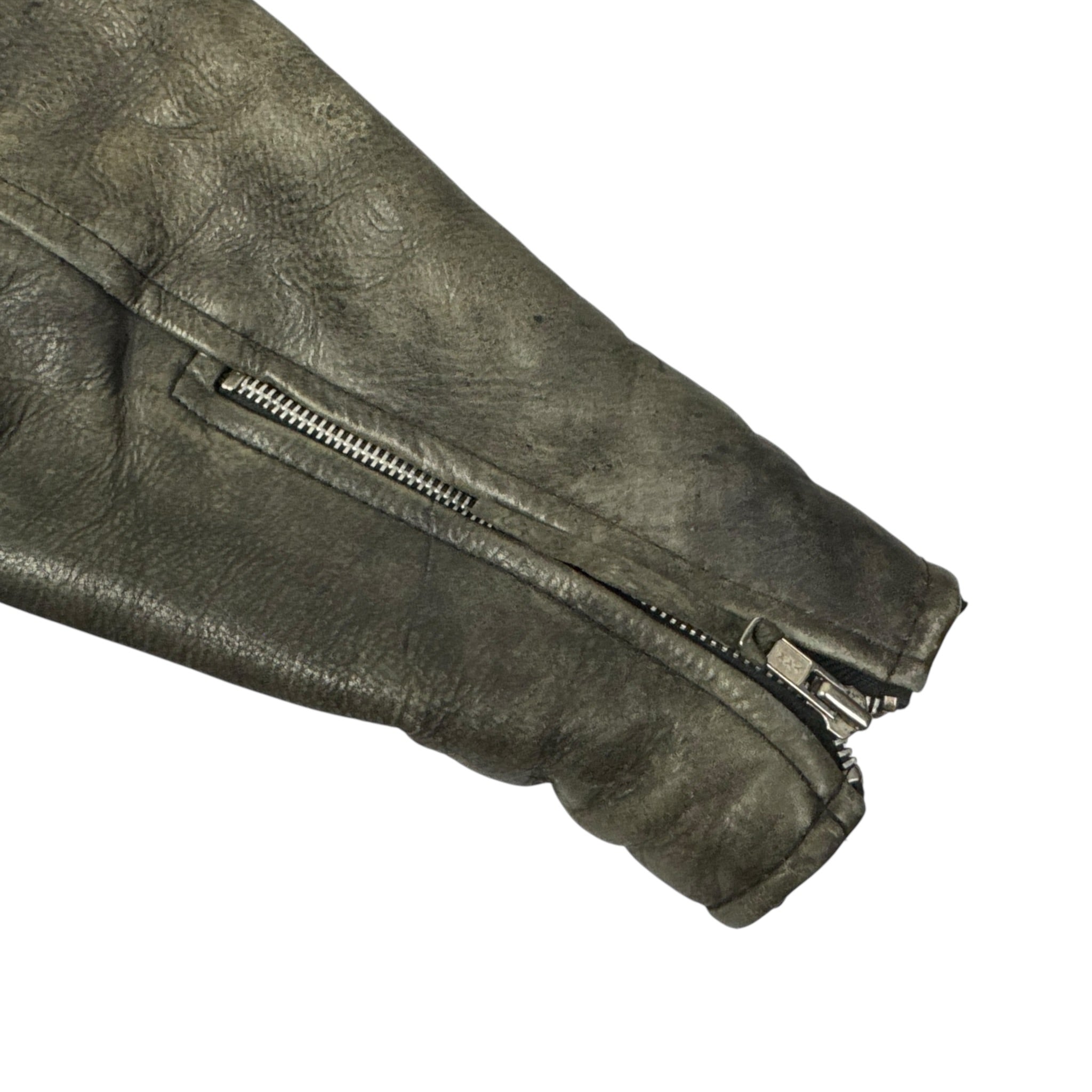 Vintage First Genuine Leather Biker Jacket