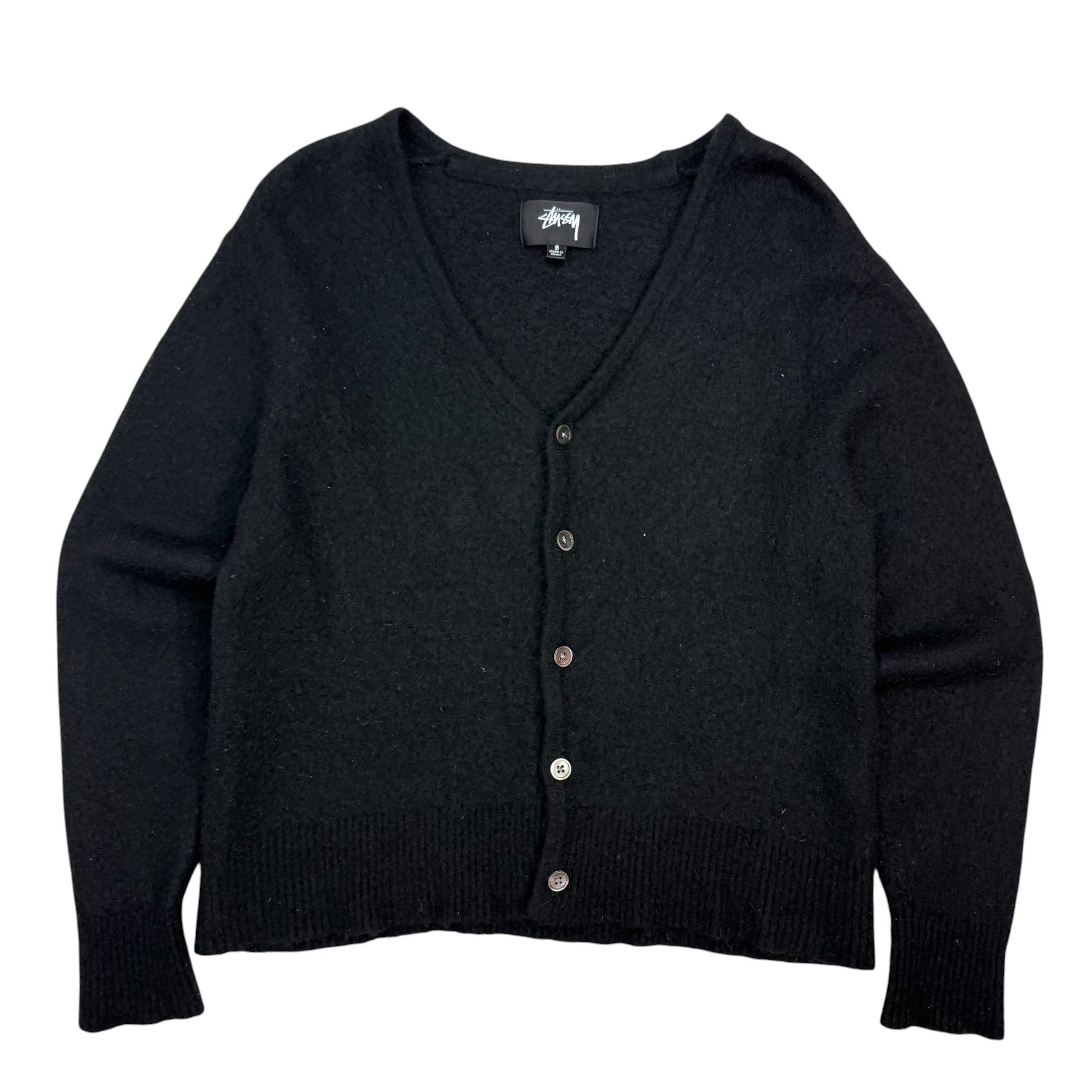 Stussy Brushed Cardigan Black