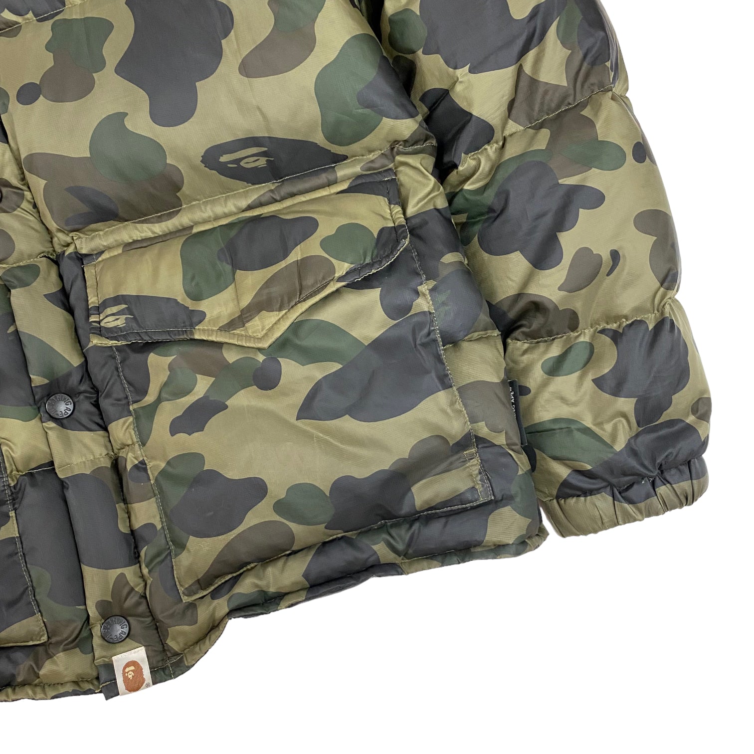 Bape Camo Puffer Jacket Green