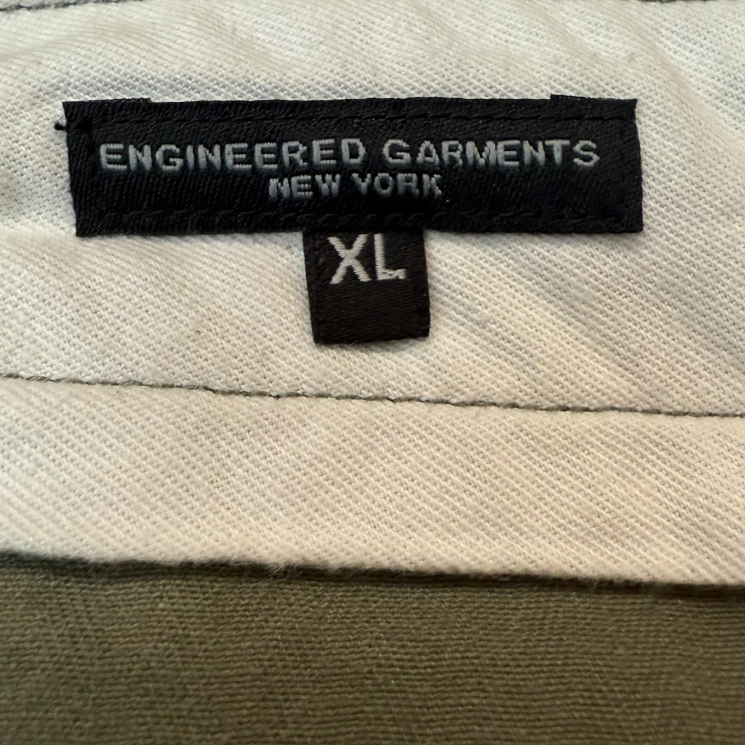 Engineered Garments Cotton Herringbone Twill Fatigue Pants Green