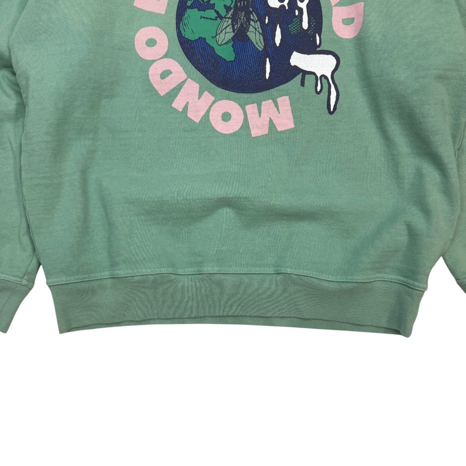 Brain Dead Mondo Crew Crewneck Green