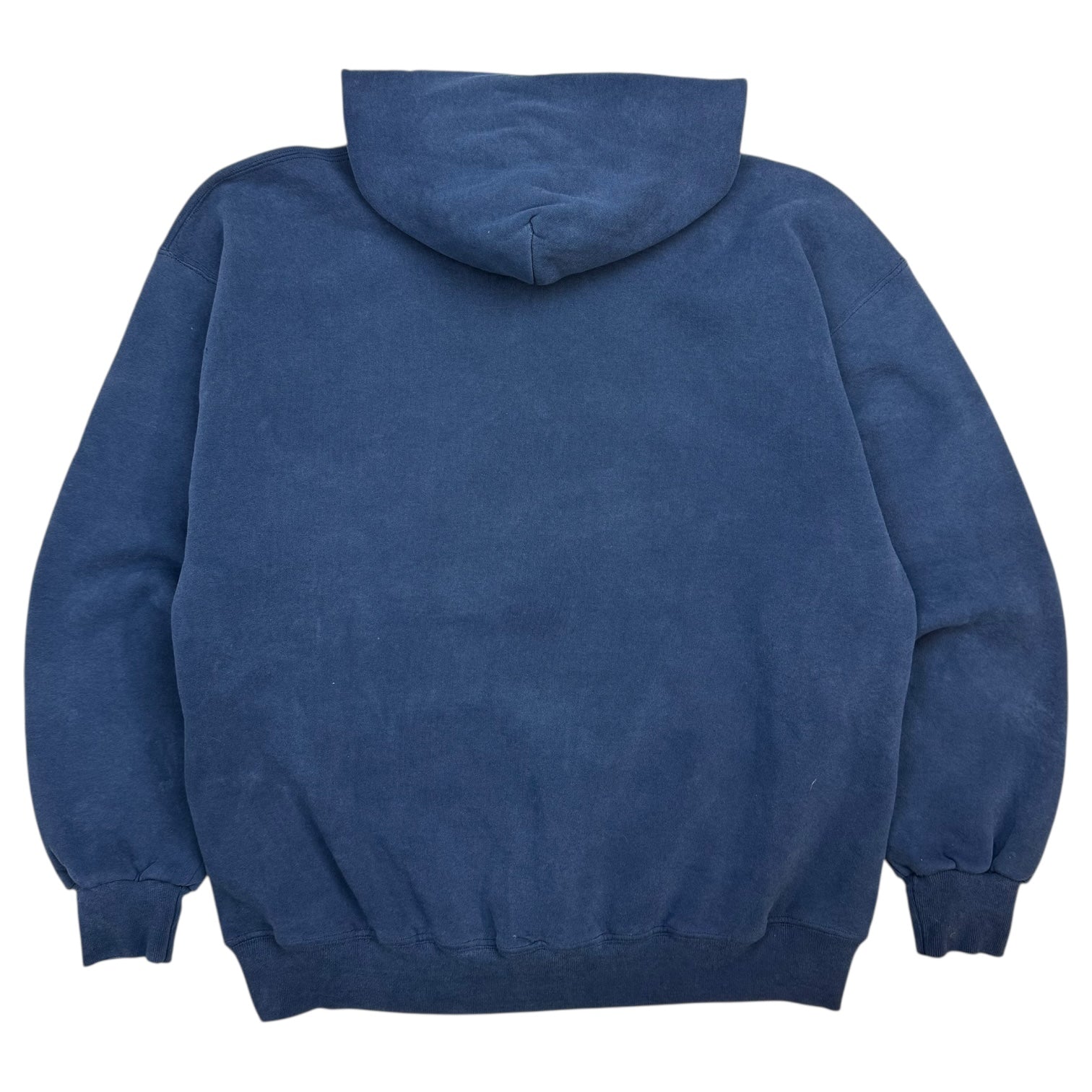 Vintage Russell Athletic Blank Hoodie Navy Blue