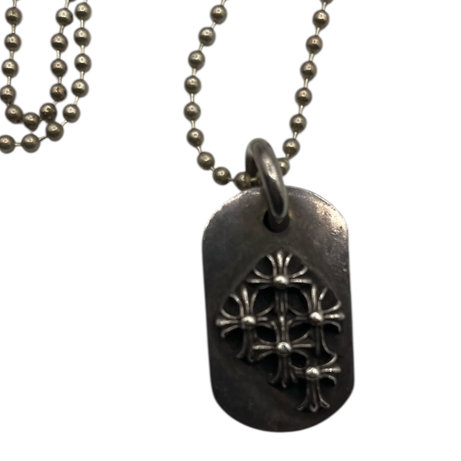 Chrome Hearts Cemetery Dog Tag Necklace