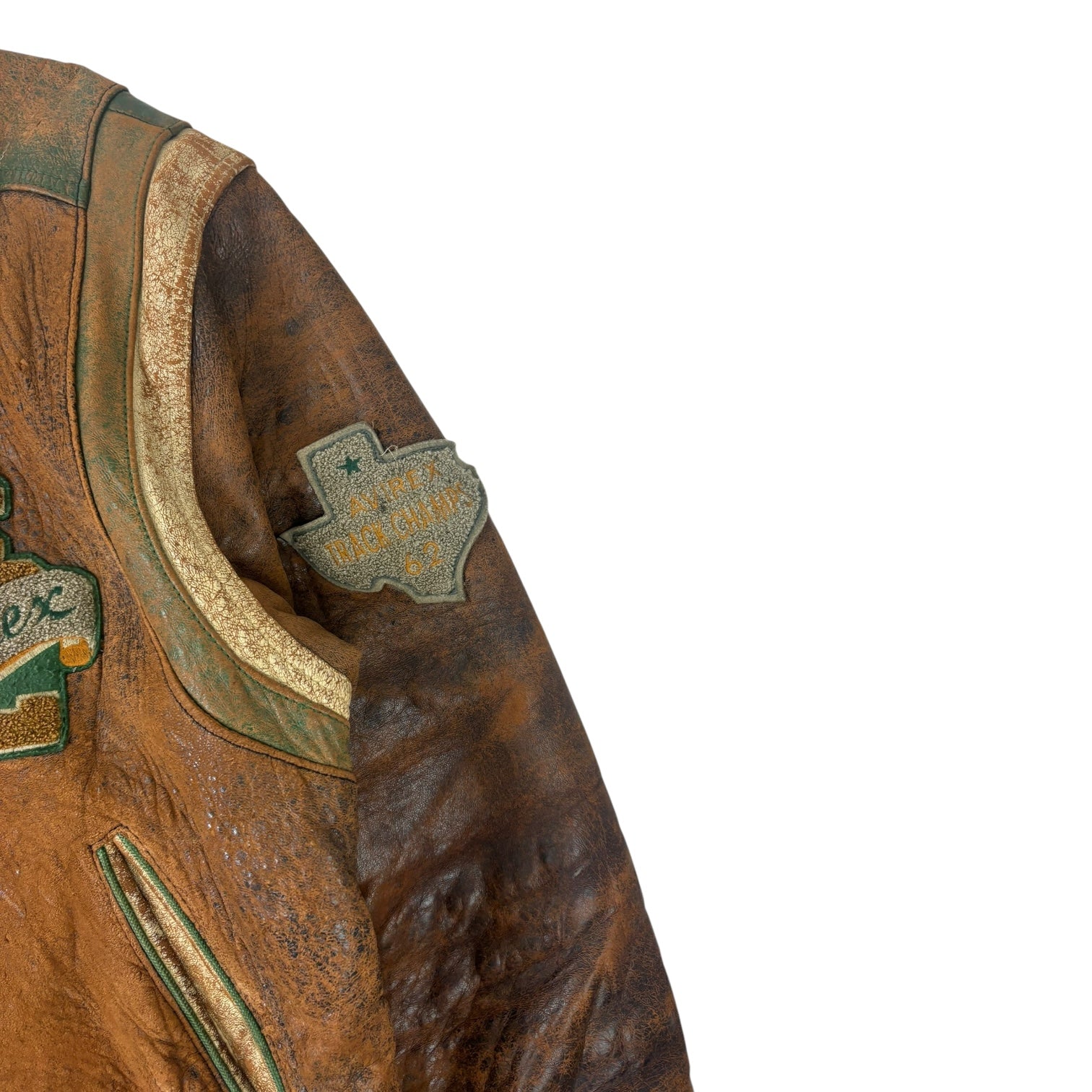 Vintage Avirex Varsity Collegiate Jacket Brown
