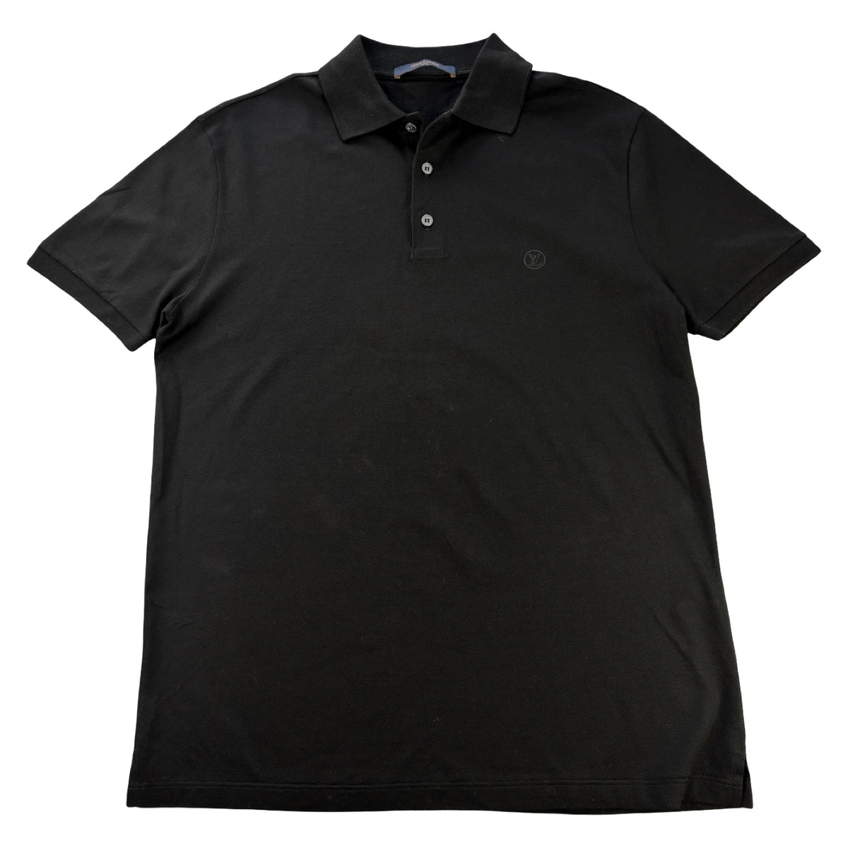 Louis Vuitton Micro Logo Polo T-Shirt Black
