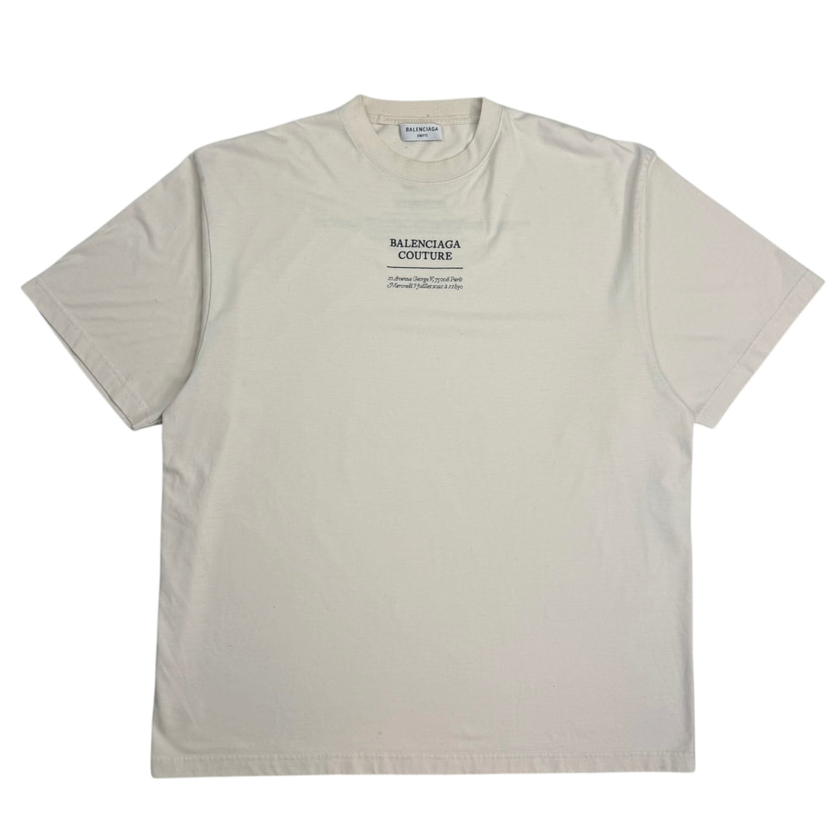 Balenciaga Couture Oversized Tee White
