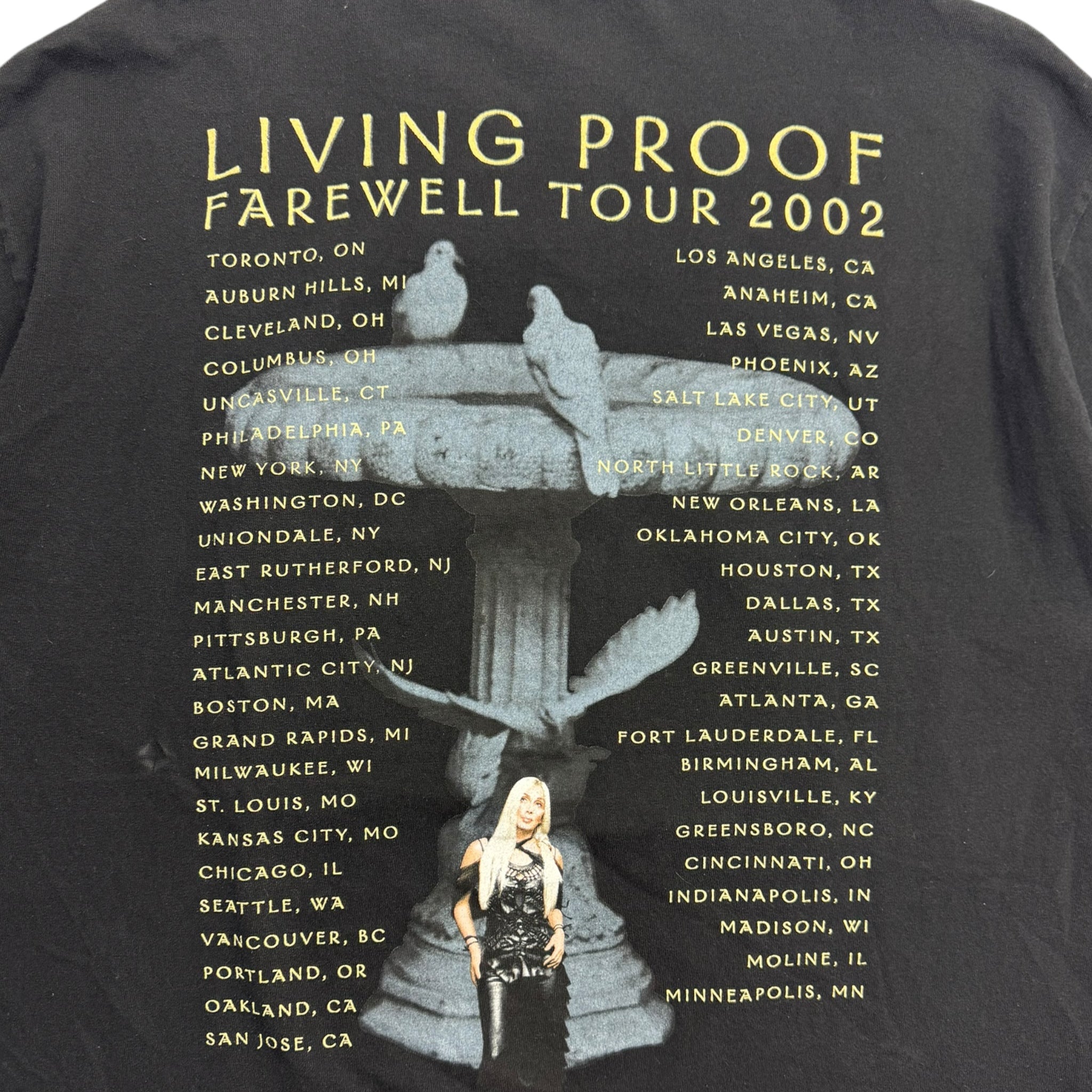 2002 Cher “Living Proof” Tour T-Shirt