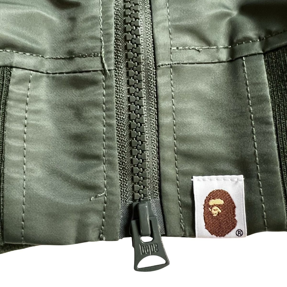 A Bathing Ape BAPE Bomber Jacket Olive Green