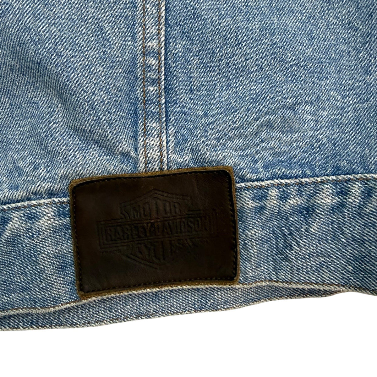 Vintage Harley Davidson Biker Blues Denim Jacket