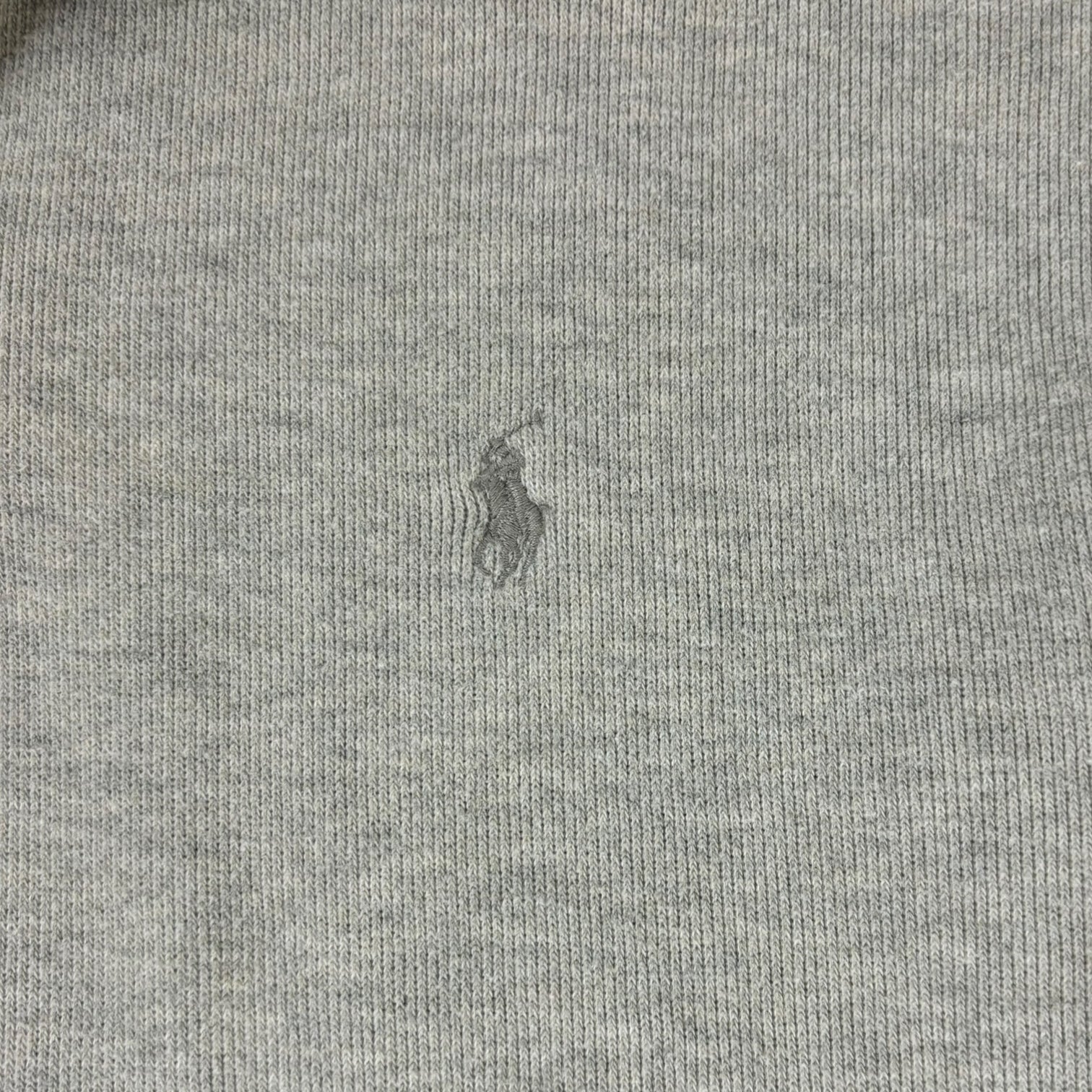 Vintage Polo Ralph Knit Quarter-Zip Sweater Grey