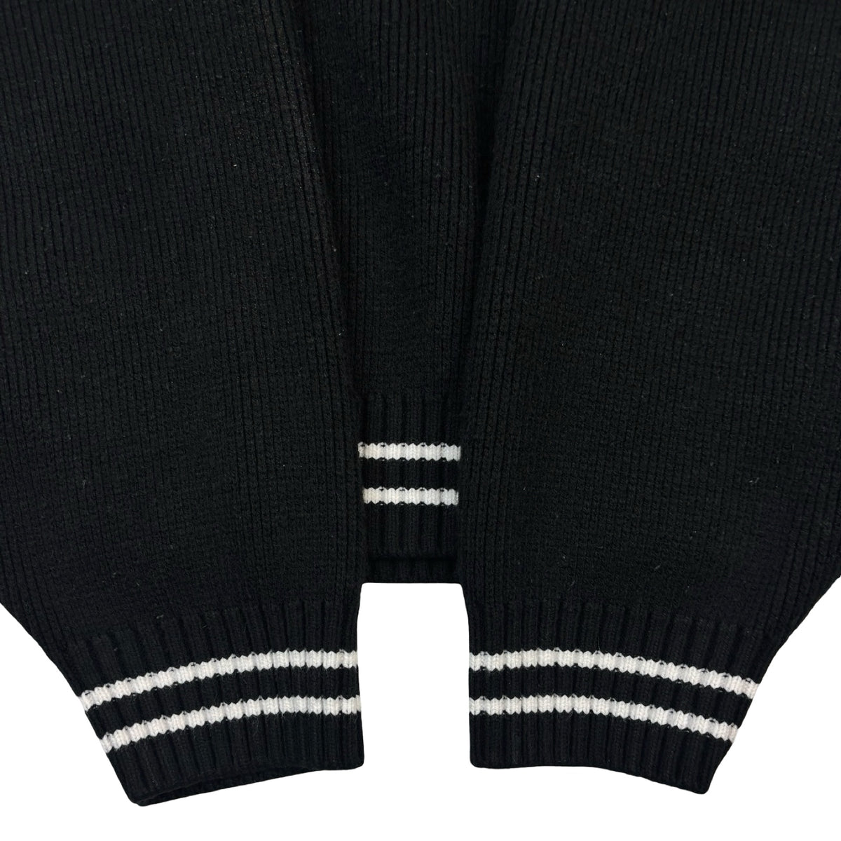 Supreme Script Stripe Half-Zip Sweater Black