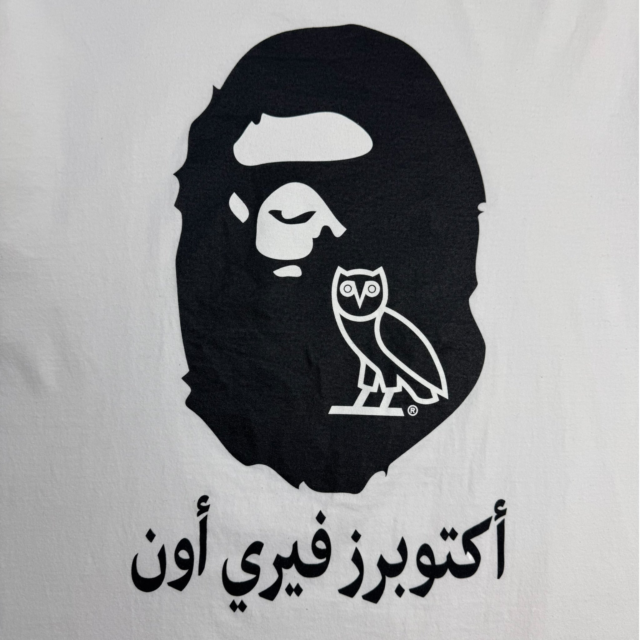 BAPE x OVO Ape Head Tee White