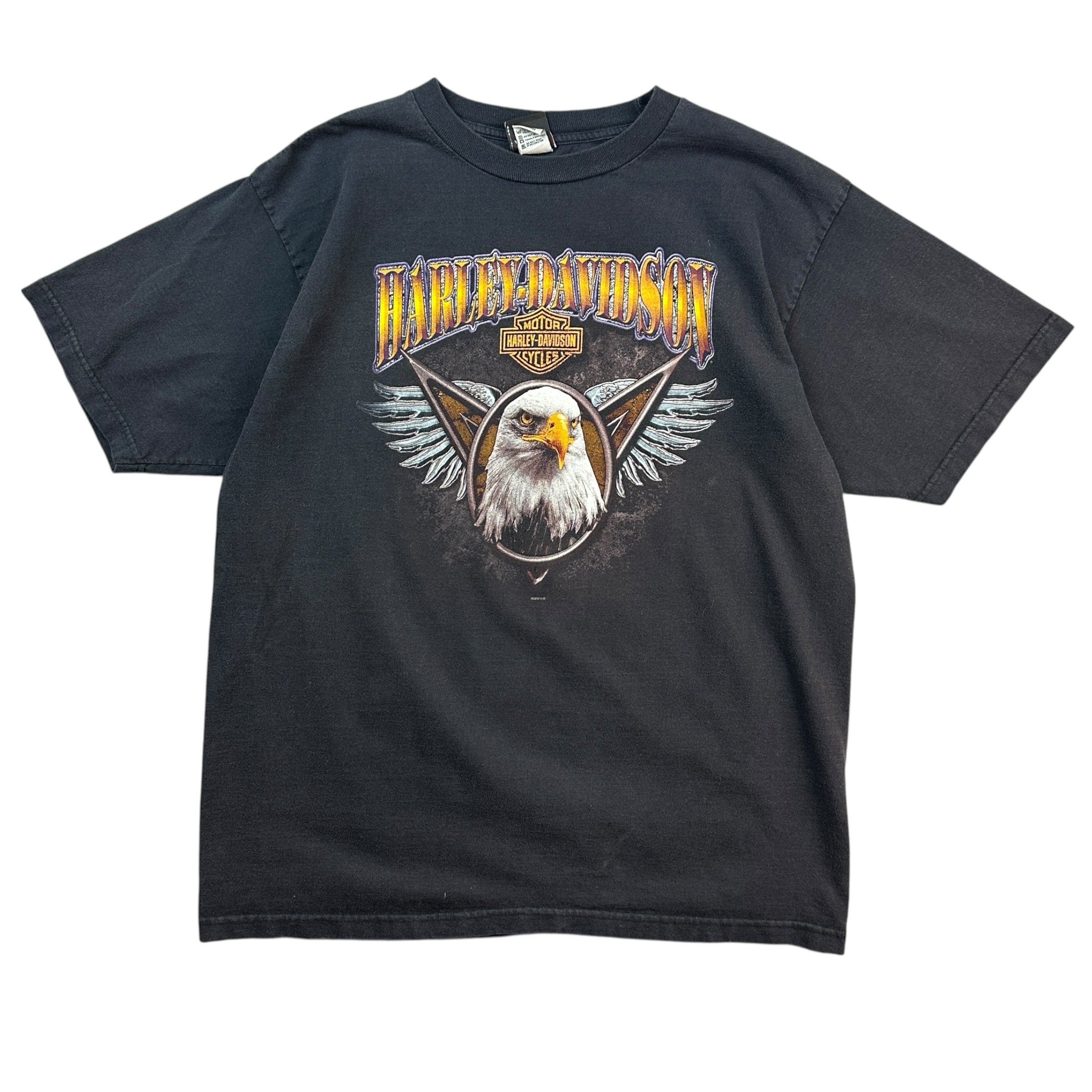 Vintage Harley Davidson Lubbock Texas Tee Black