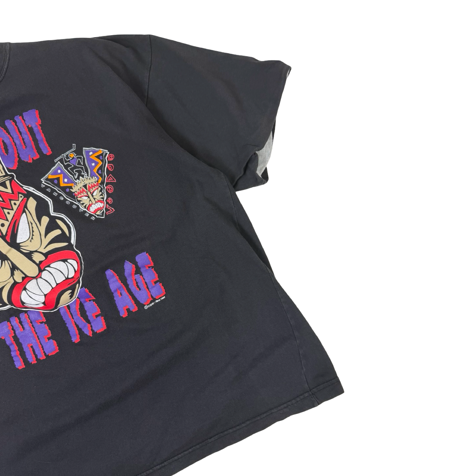 Vintage 1990s Vancouver VooDoo Roller Hockey Double Layer T-Shirt