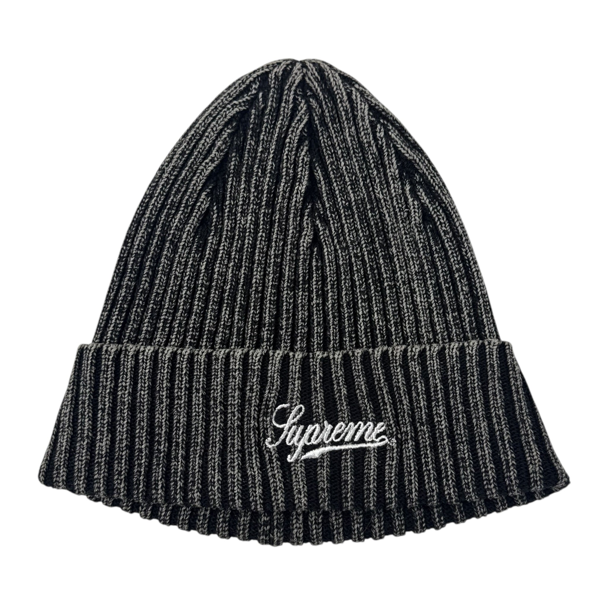 Supreme Bleached Rib Beanie Black