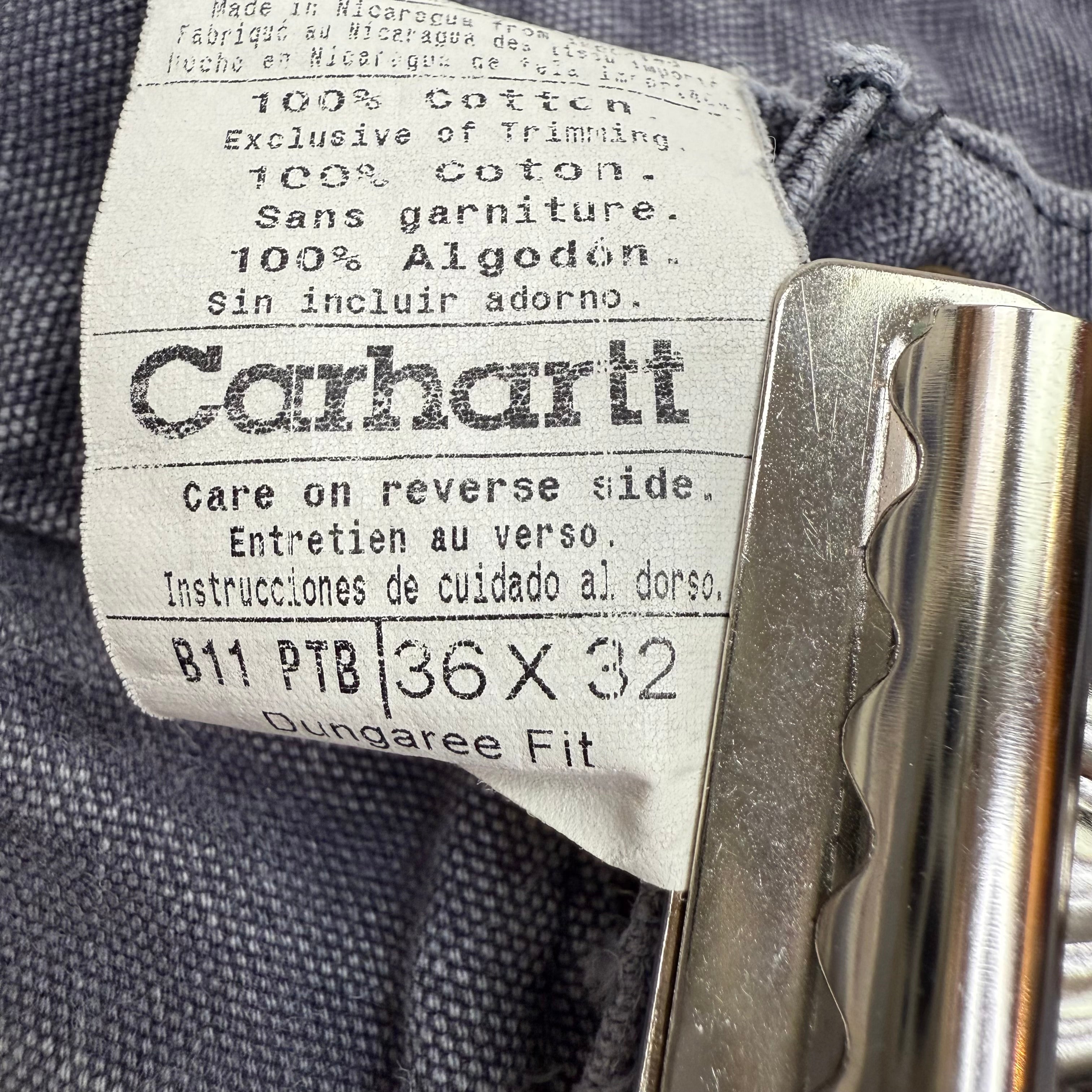 Vintage Carhartt Dungaree Pants Petroleum Blue