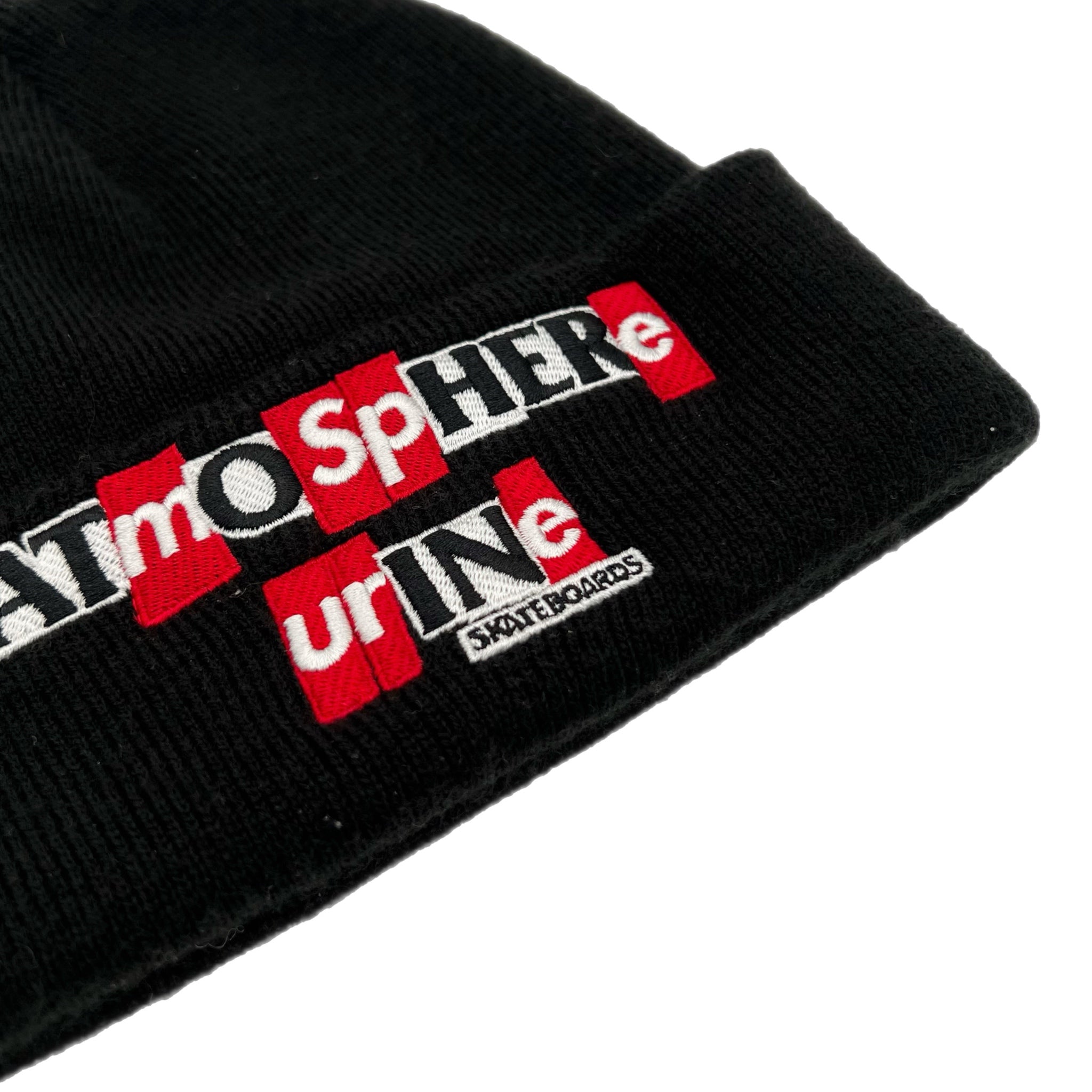 Supreme x Anti Hero Atmosphere Urine Beanie Black