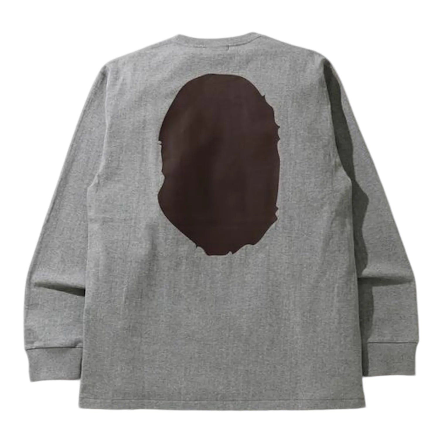 BAPE Big Ape Head Long Sleeve Tee Grey