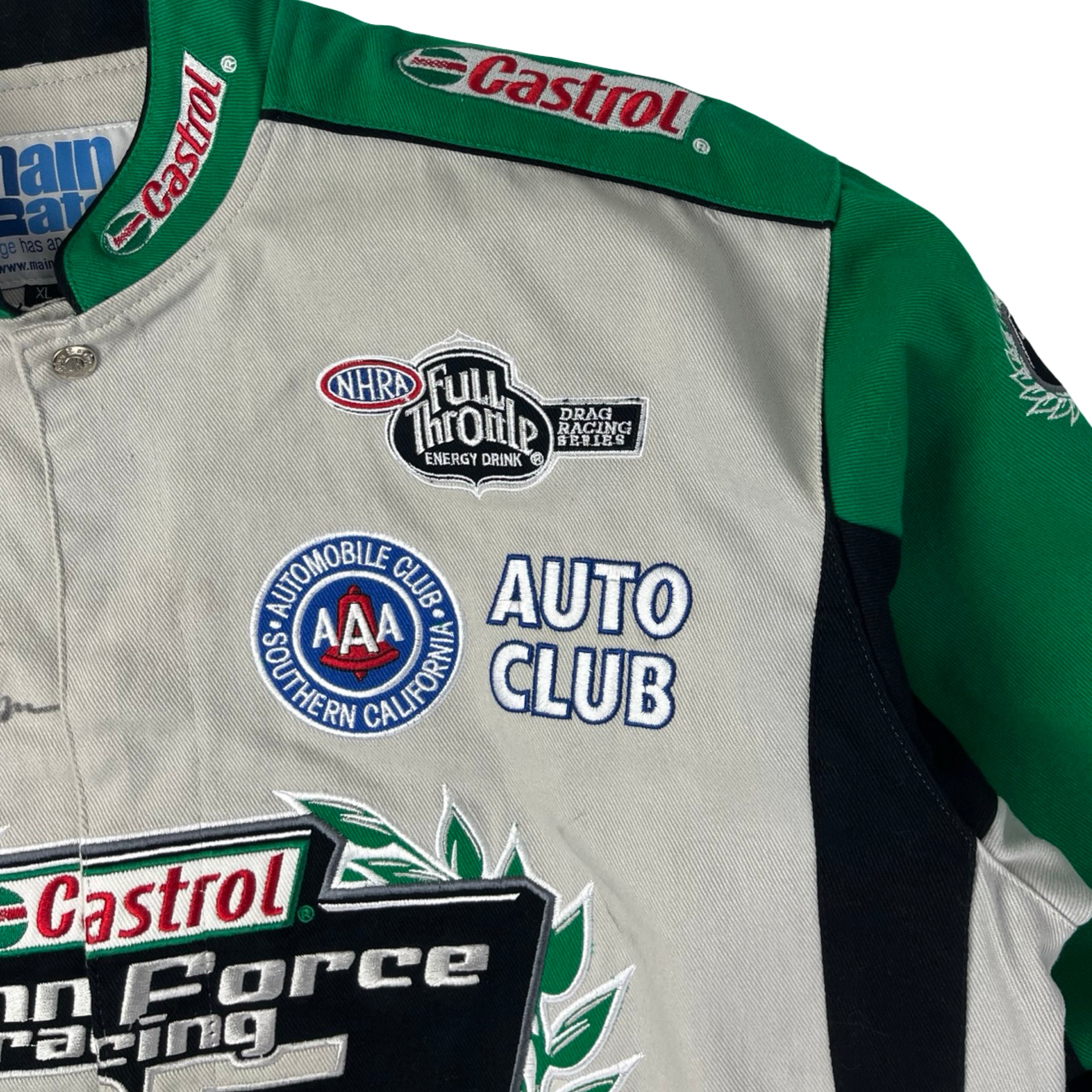 Vintage Castrol GTX John Force Nascar Racing Jacket