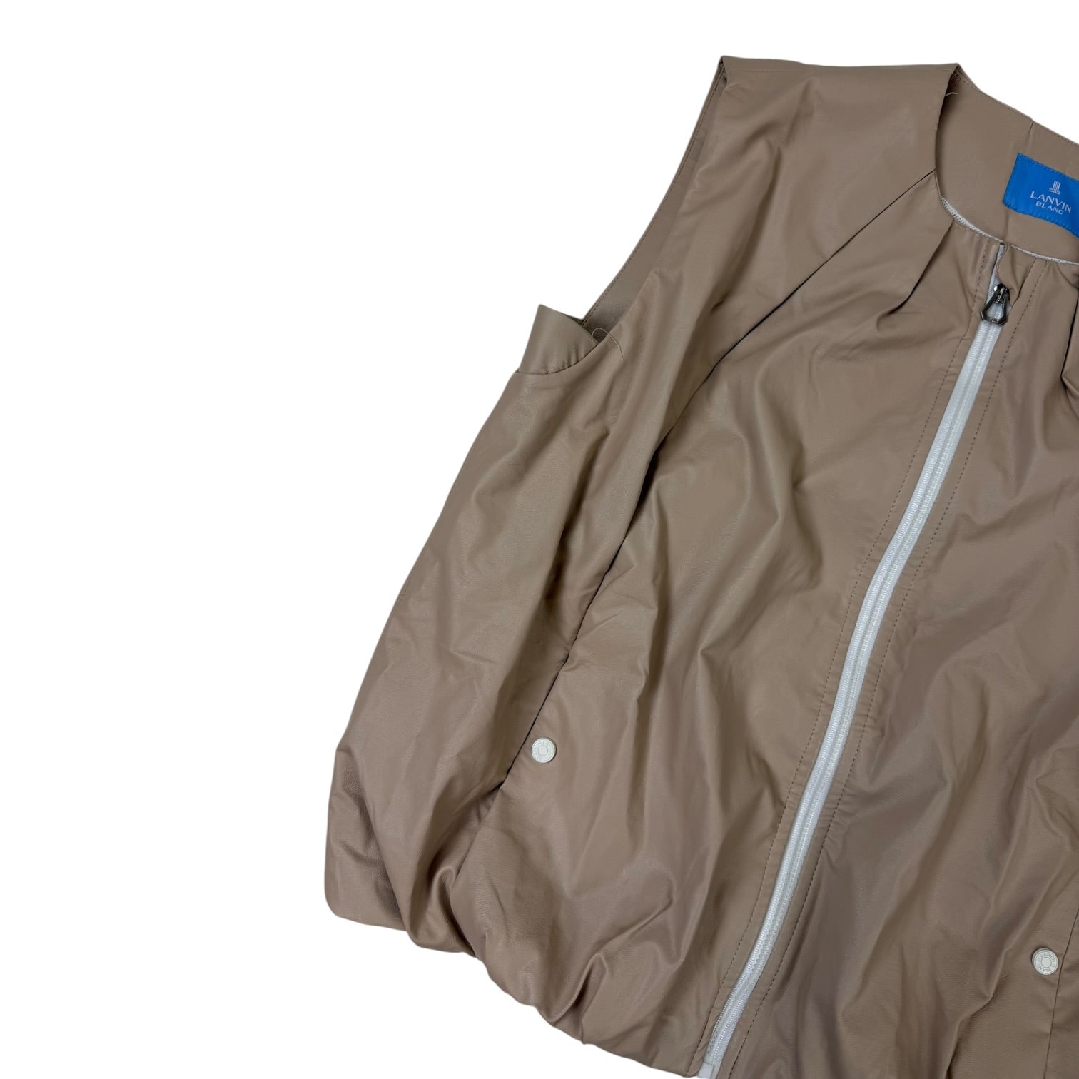 (W) Lanvin Blanc Vest Beige