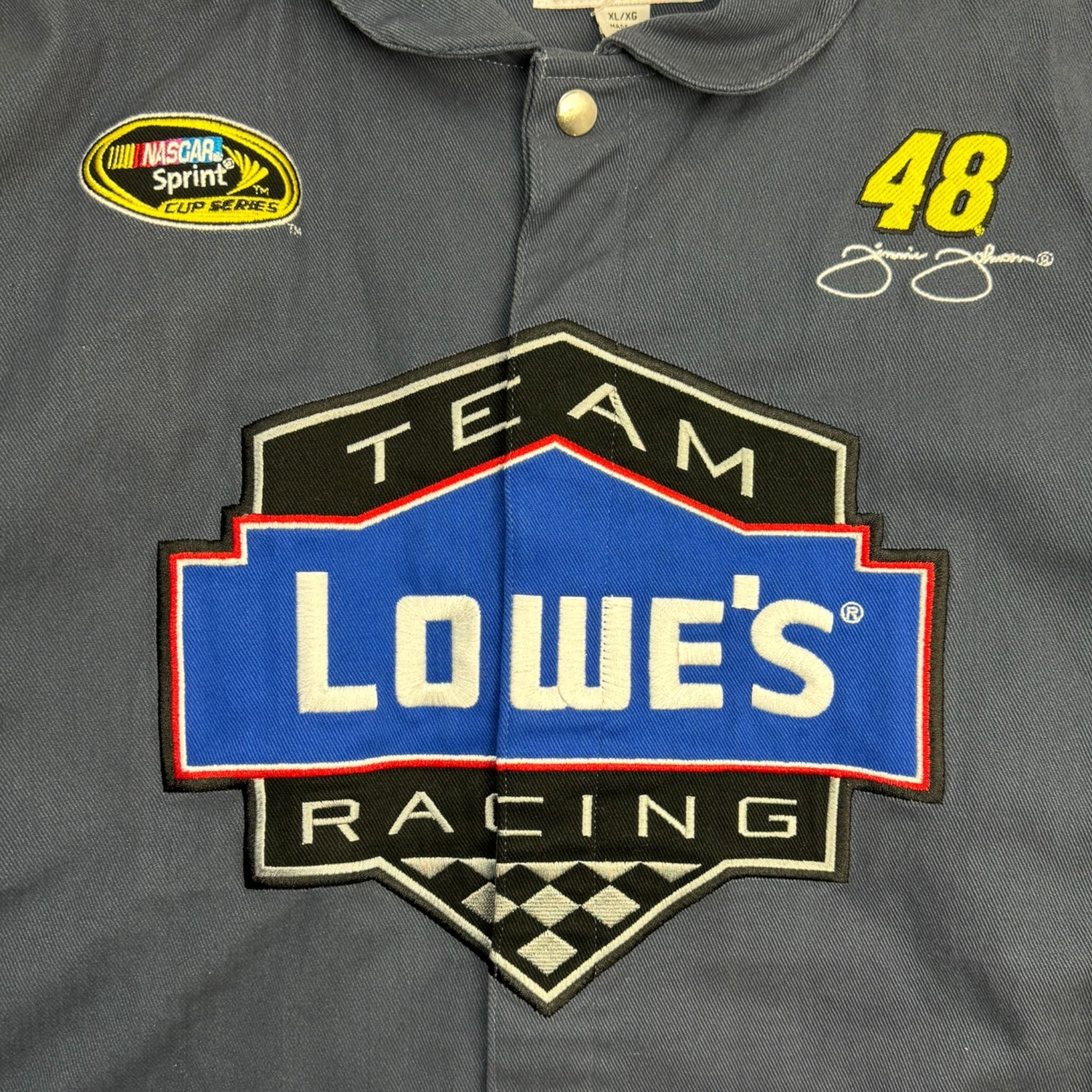 Vintage Lowe’s Jimmie Johnson 48 NASCAR Racing Jacket