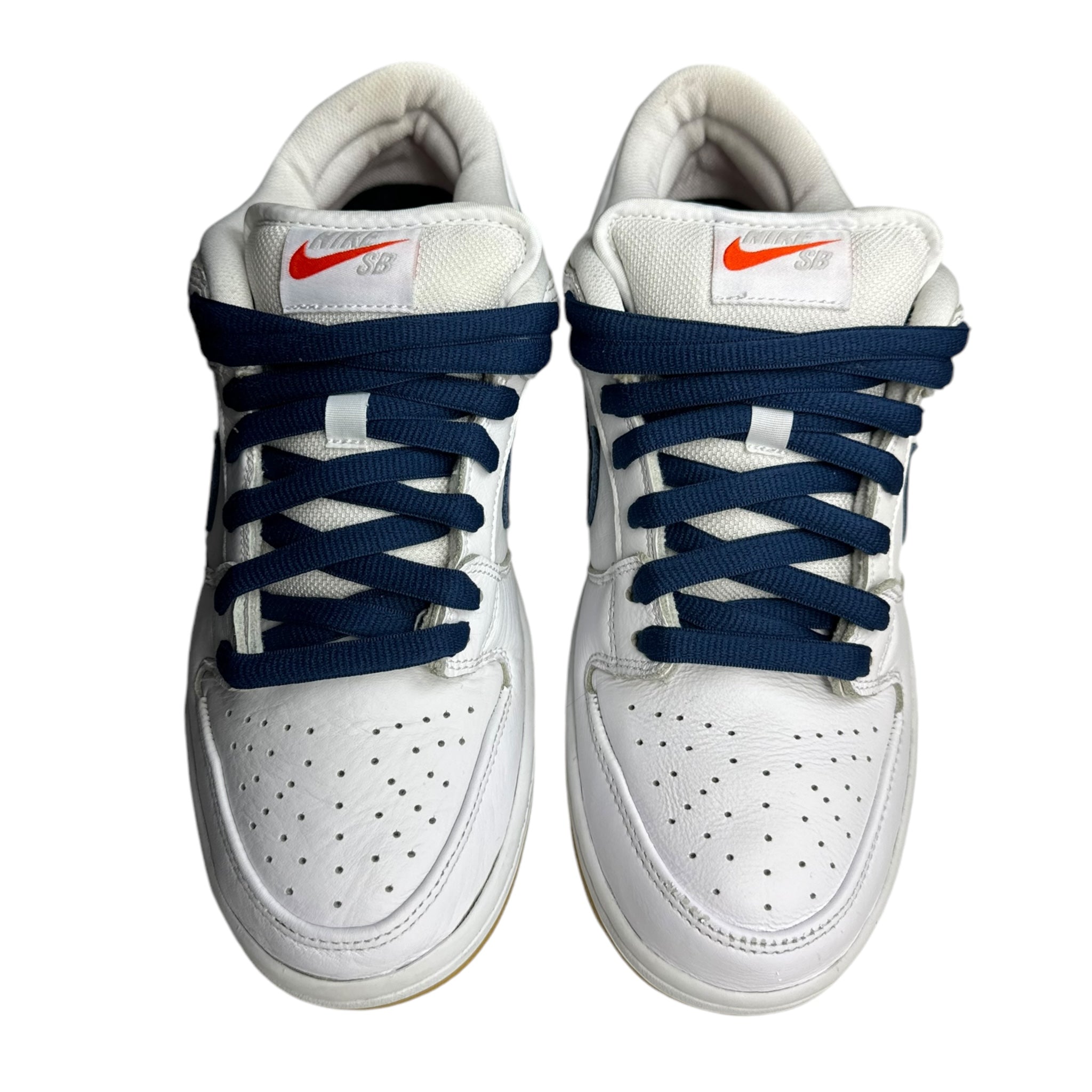 Nike SB Dunk Low Orange Label White Navy (Used)