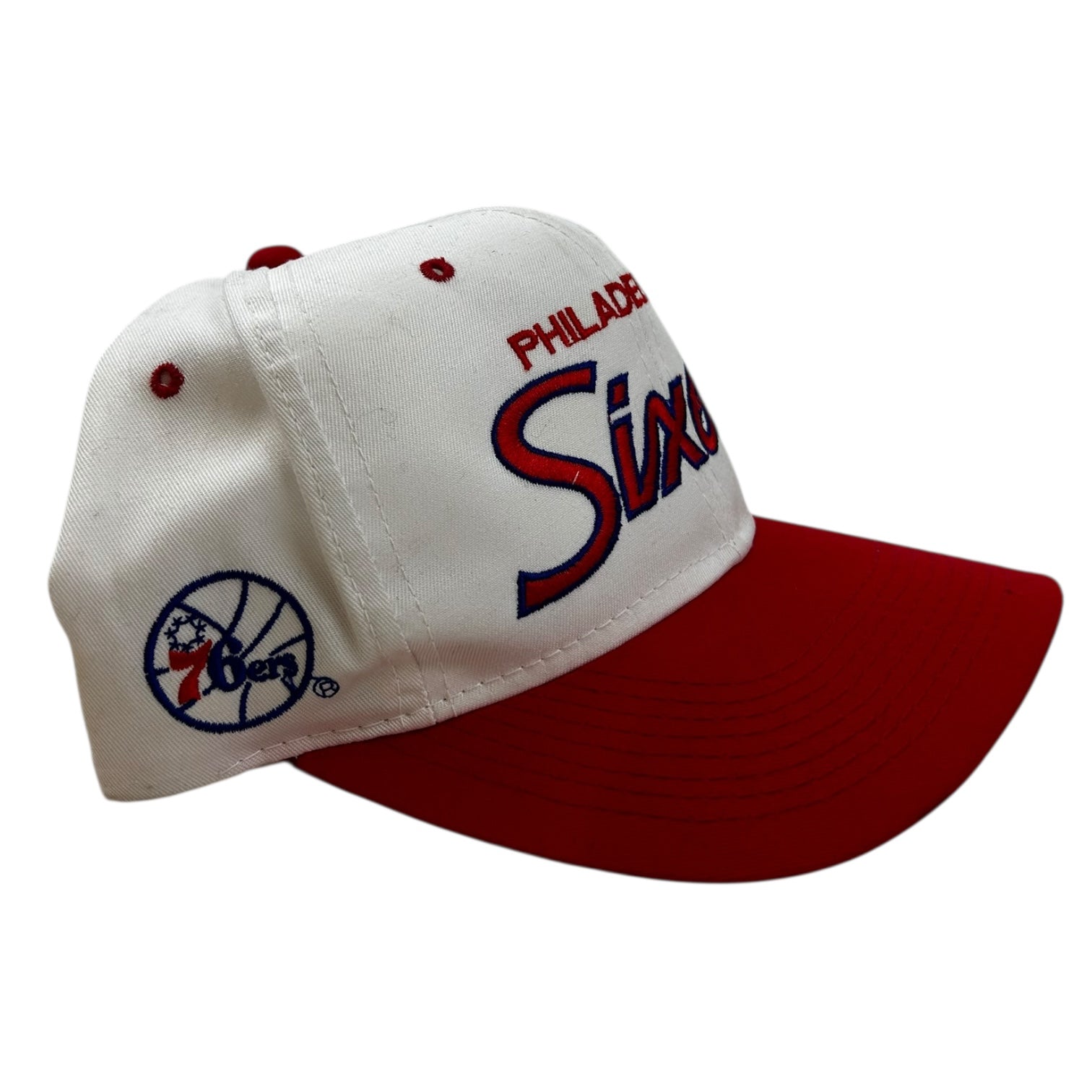 Vintage Philadelphia 76ers Double Line Script Snapback