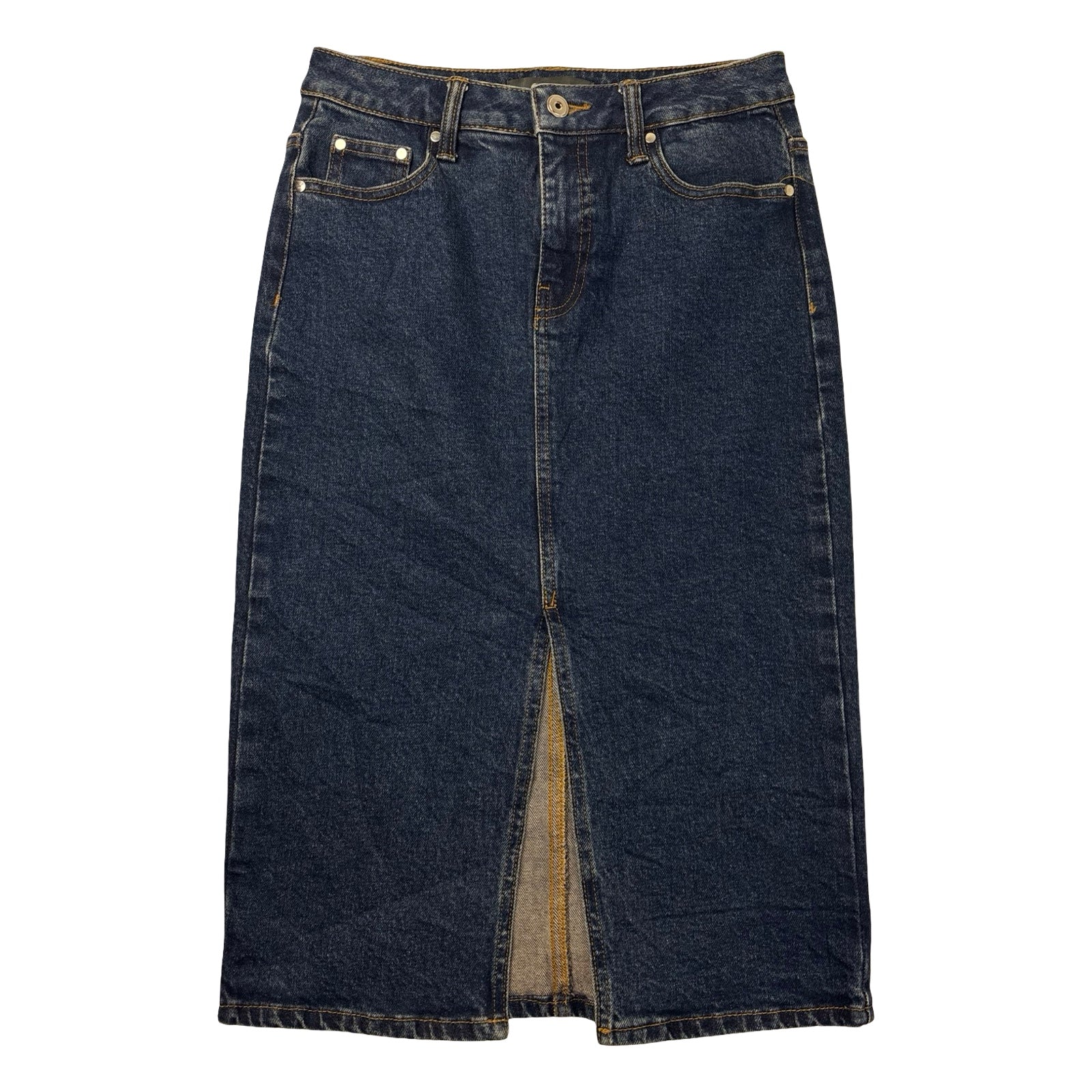 (W) Suzy Shier Jean Skirt Dark Wash