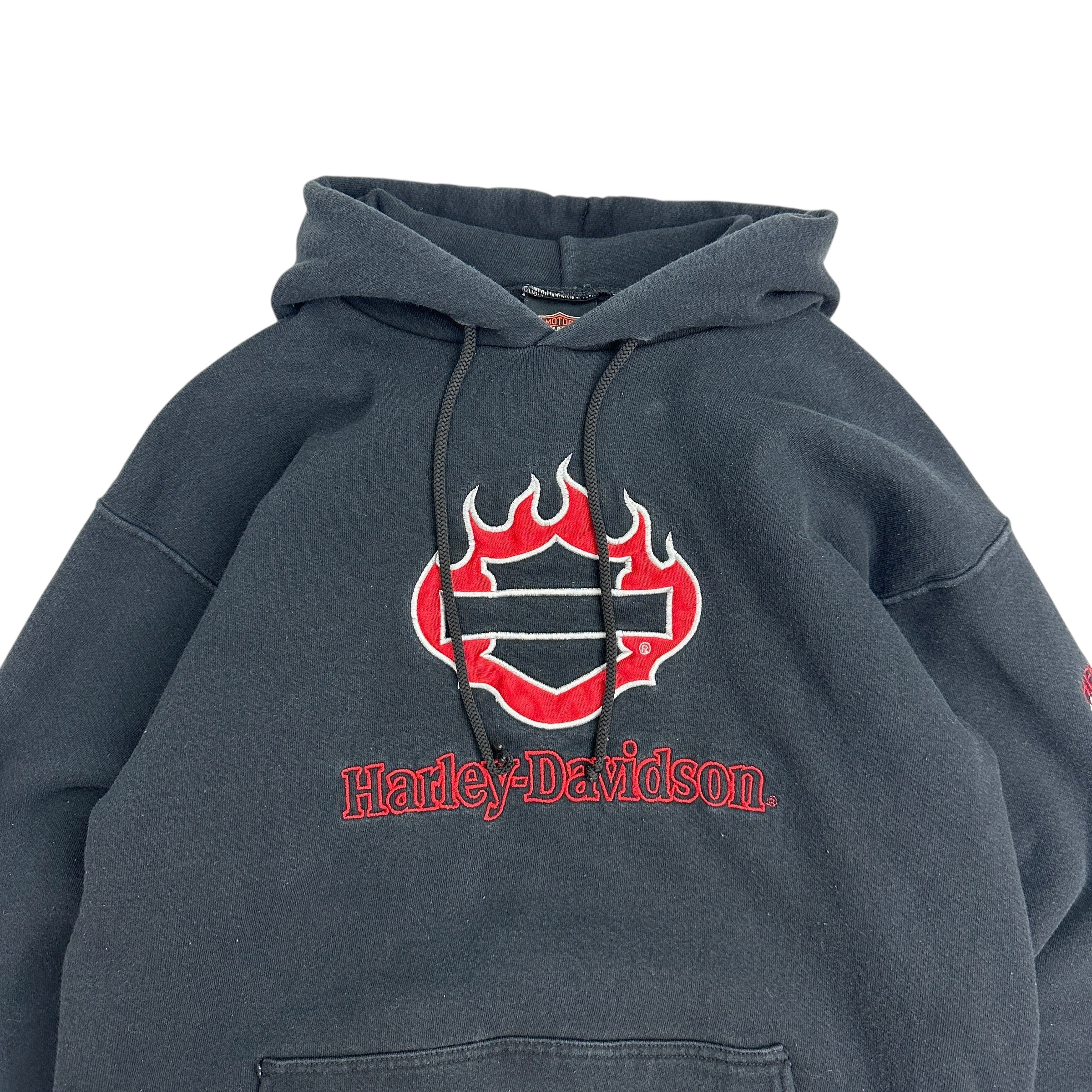 Vintage Harley Davidson Of Edmonton Hoodie Black
