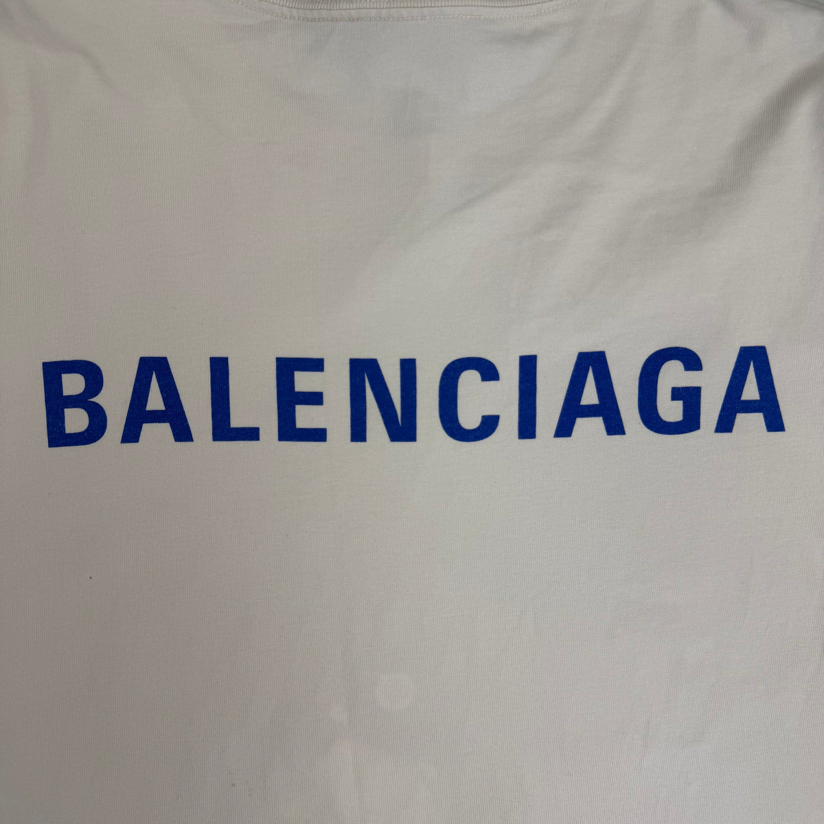 Balenciaga Badge Logo Tee Cream