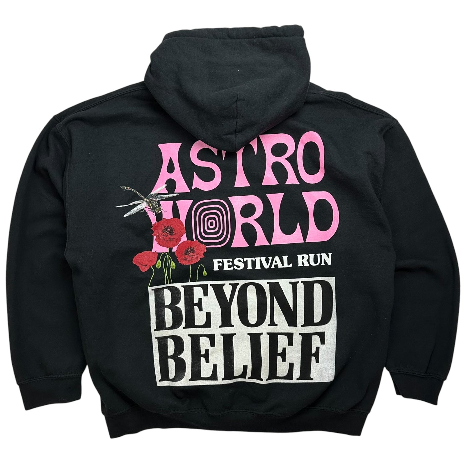 Travis Scott Astroworld Festival Run Hoodie Black