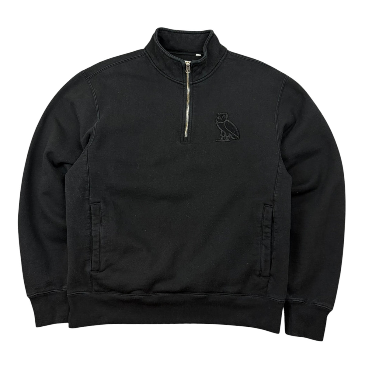 OVO Mini OG Quarter-zip Mockneck Black