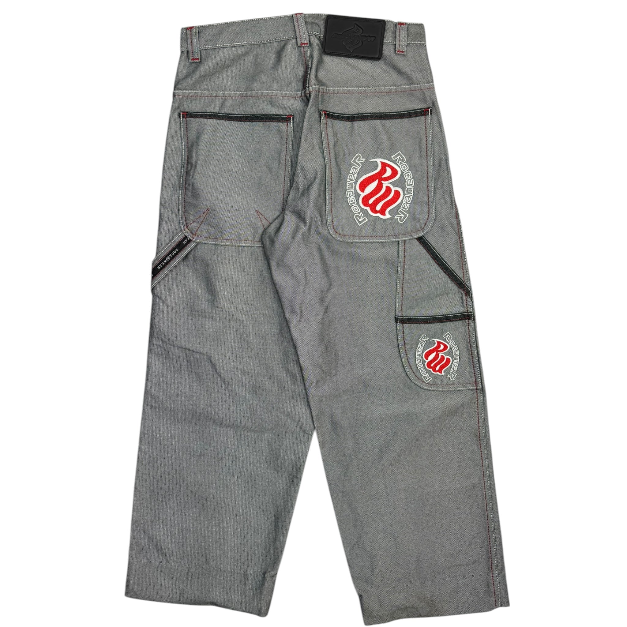 Y2K Rocawear Wide Leg Reflective Grey Pants