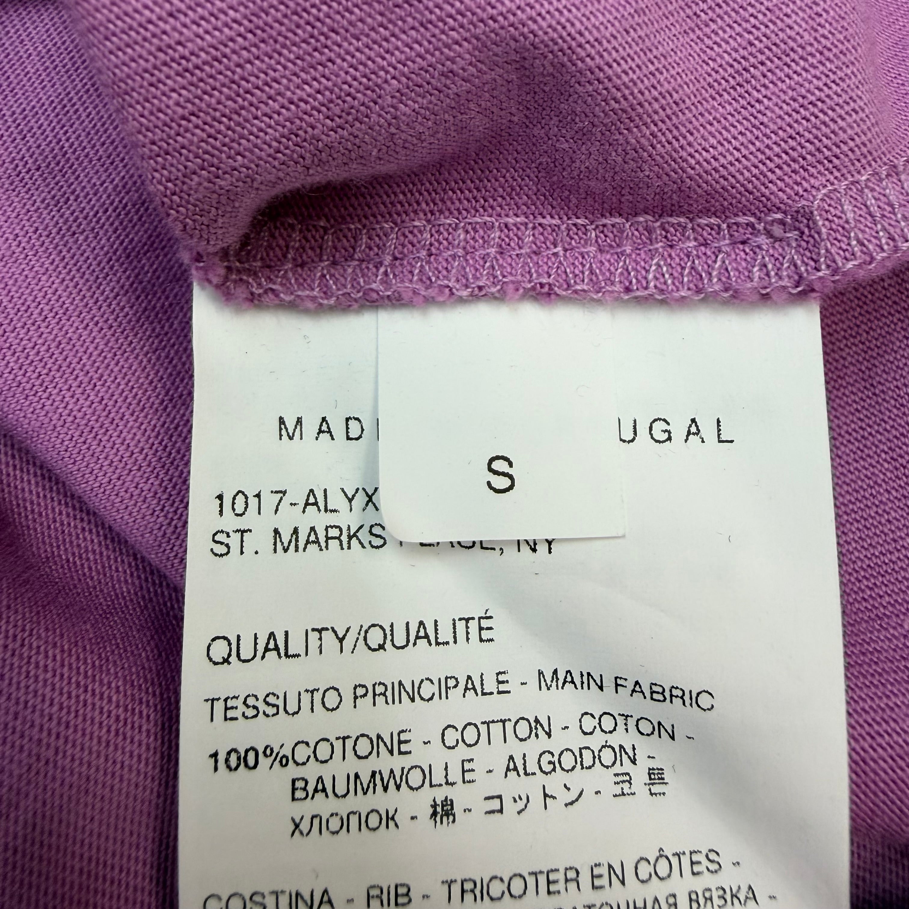 1017 Alyx 9SM Burning Tee Purple