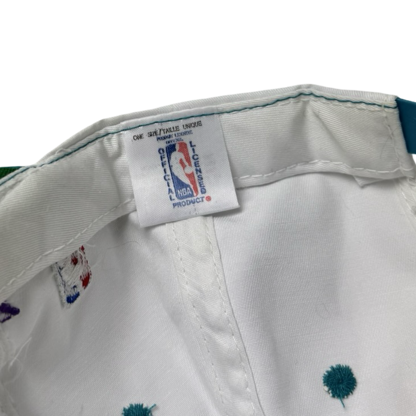 Vintage Charlotte Hornets Double Sharktooth Logo Athletic Hat