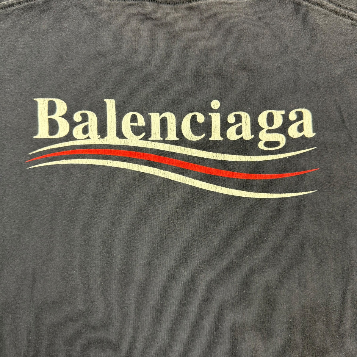 Balenciaga Political Campaign Tee Navy