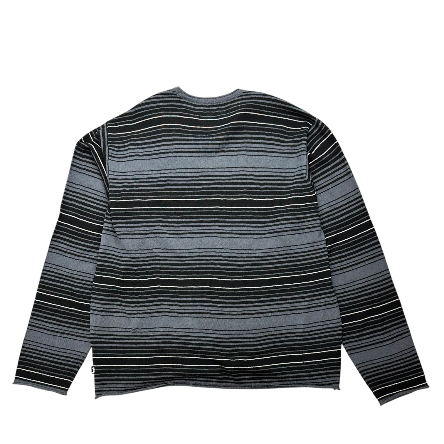 Stussy Horizontal Stripe Sweater Black/Grey