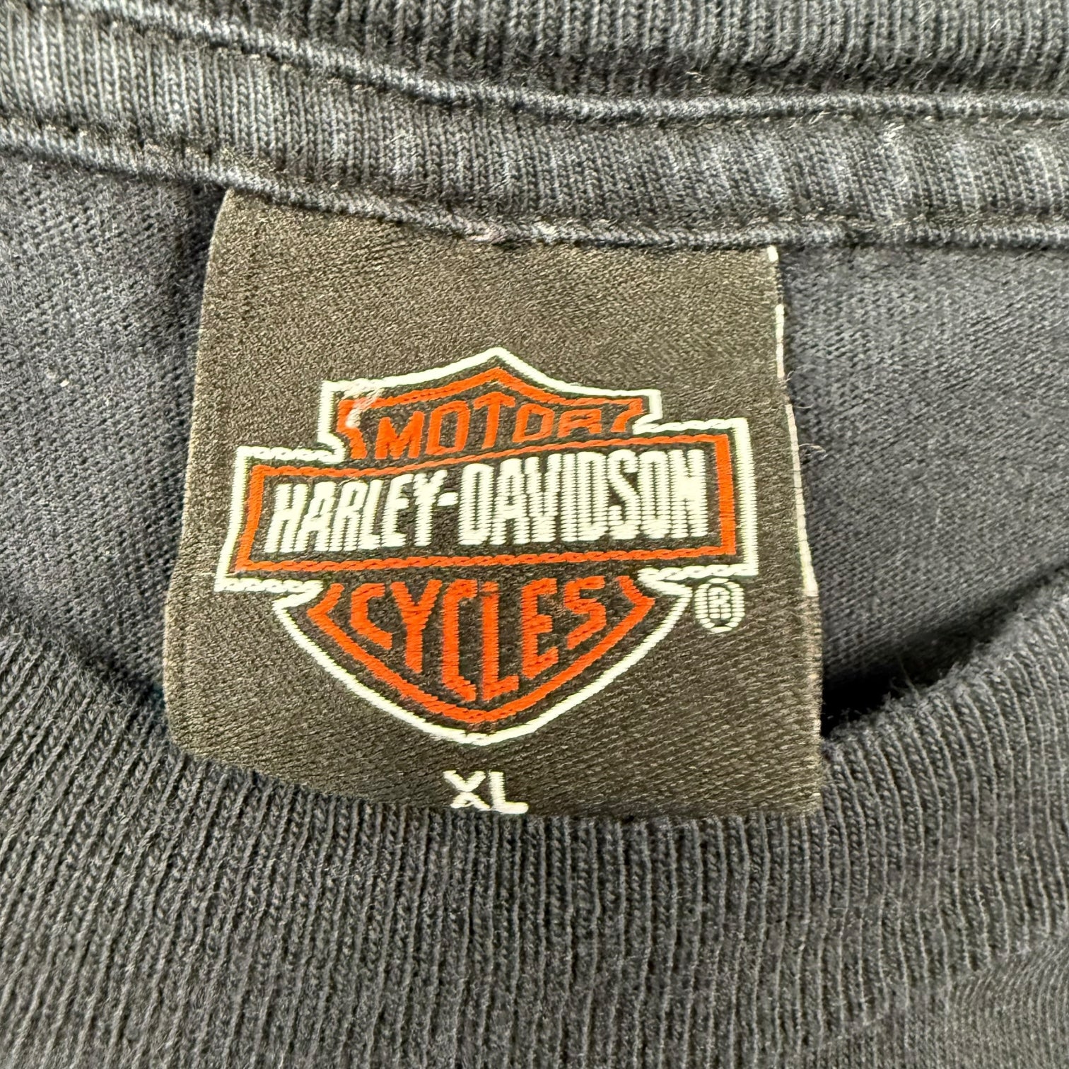 Vintage Harley Davidson Of Paris France Tee Black