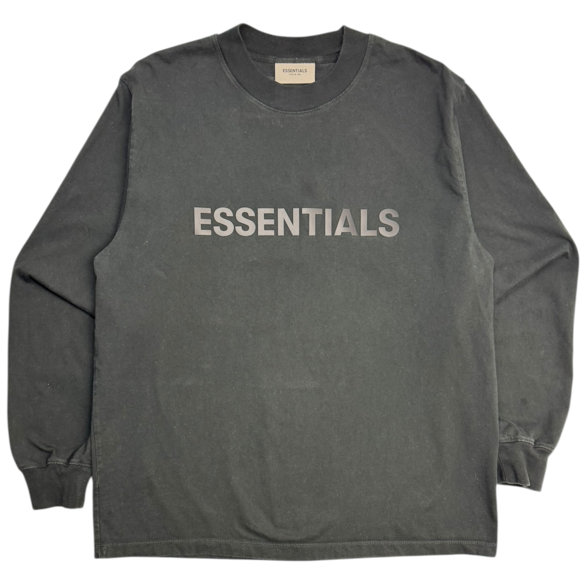 Essentials Spellout Longsleeve Shirt Black